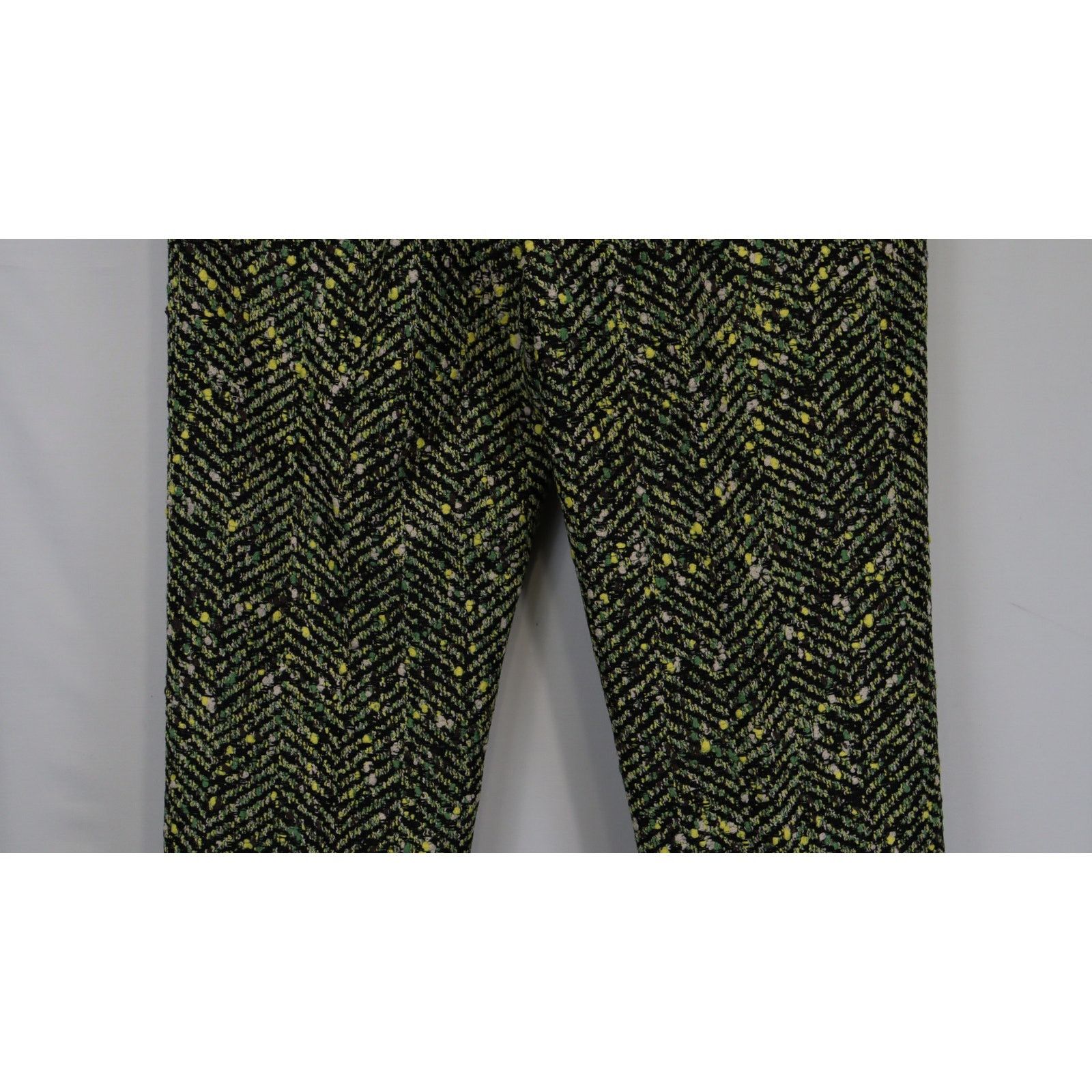 Bottega Veneta o1rshd1 Large Mouline HerringboneTrousers in Green/Yellow Size US 32 / EU 48 - 9 Thumbnail