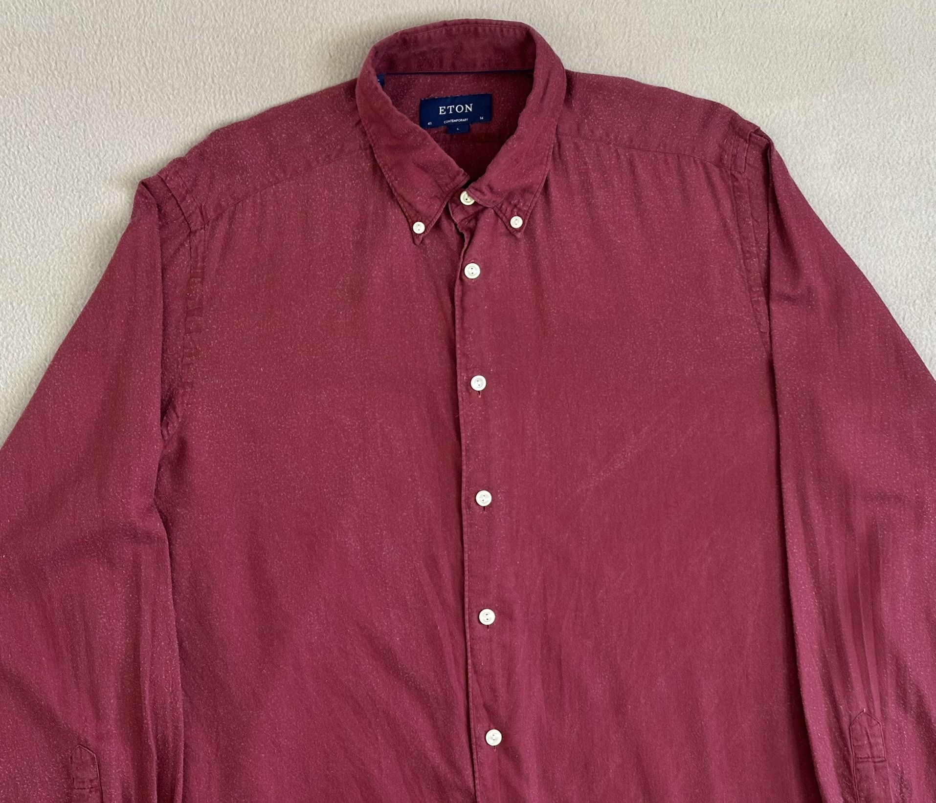 Eton Eton shirt Lyocell large Size US L / EU 52-54 / 3 - 6 Thumbnail