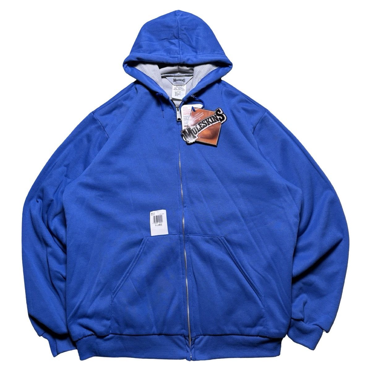 Other VTG Muleskins Men XL Blue Hoodie Jacket Waffle Thermal Lined Size US XL / EU 56 / 4 - 1 Thumbnail