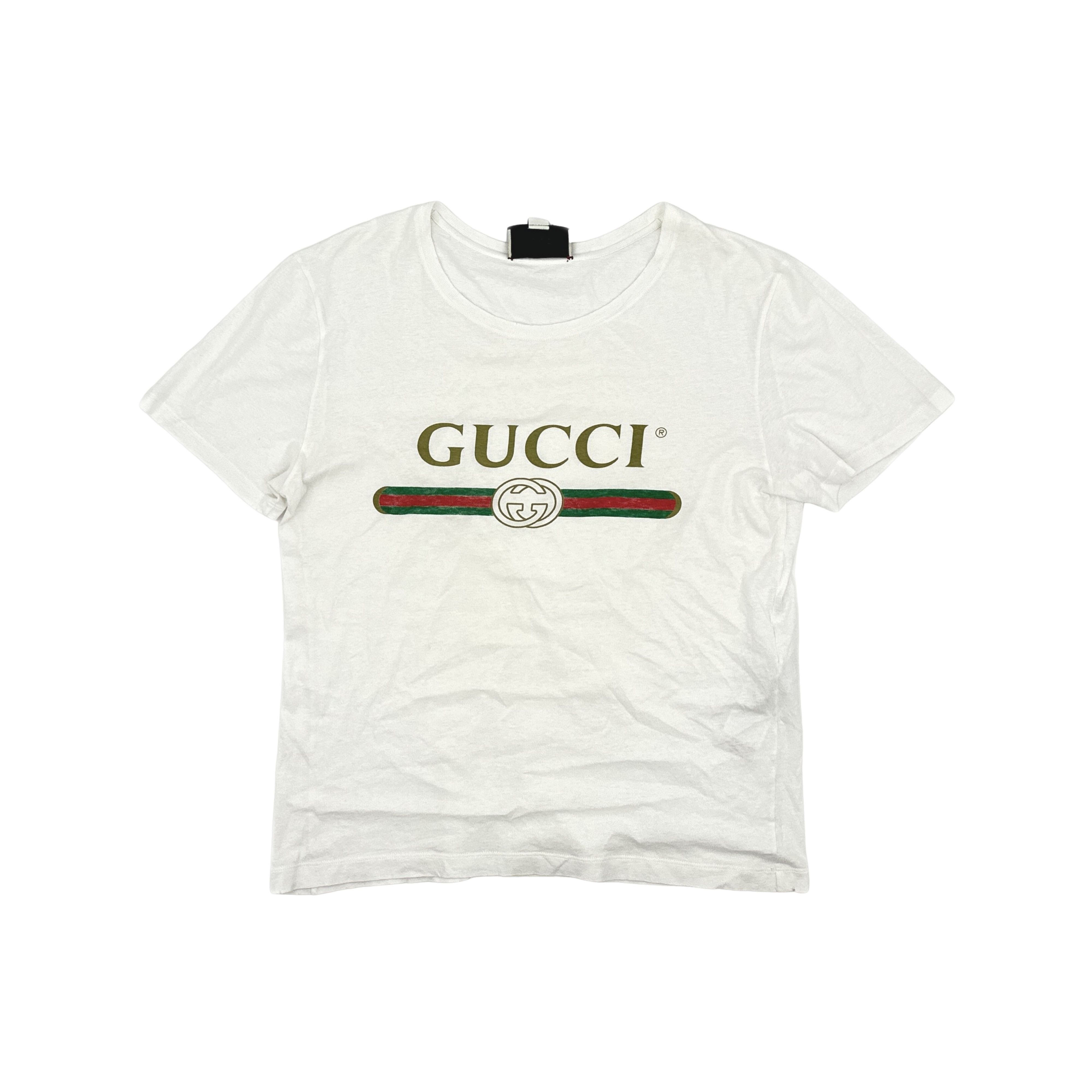 Gucci Gucci Logo Belt Print T-Shirt Size S Size US S / EU 44-46 / 1 - 1 Thumbnail