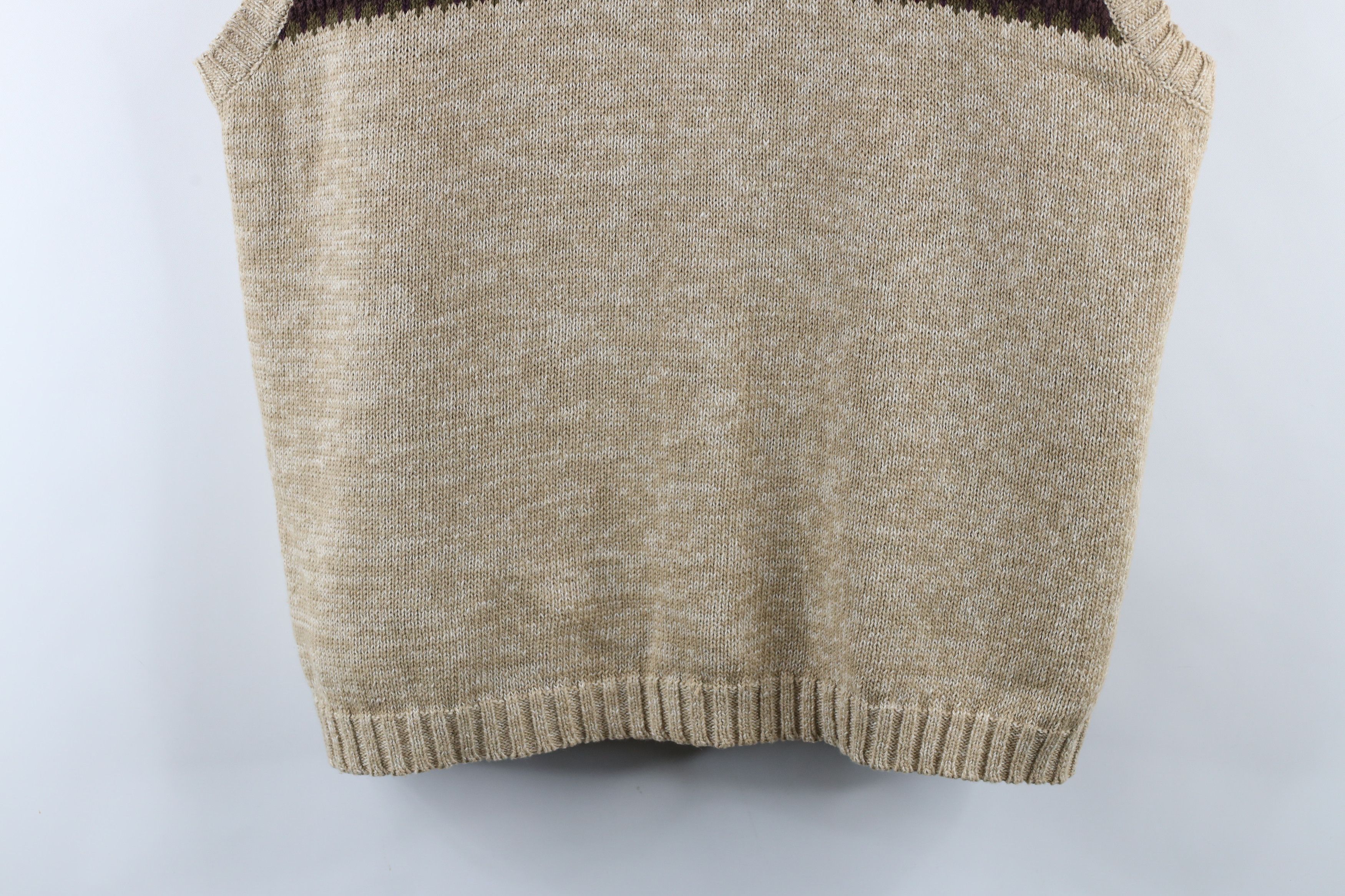 American Eagle Outfitters × Vintage Vintage 90s American Eagle Outfitters Knit Sweater Vest Size US L / EU 52-54 / 3 - 3 Thumbnail