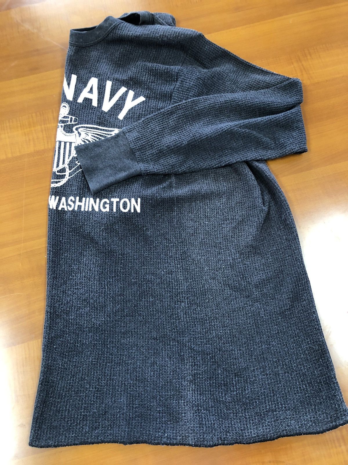 Vintage US Navy Washington Long Sleeve Tshirt Size US L / EU 52-54 / 3 - 14 Thumbnail