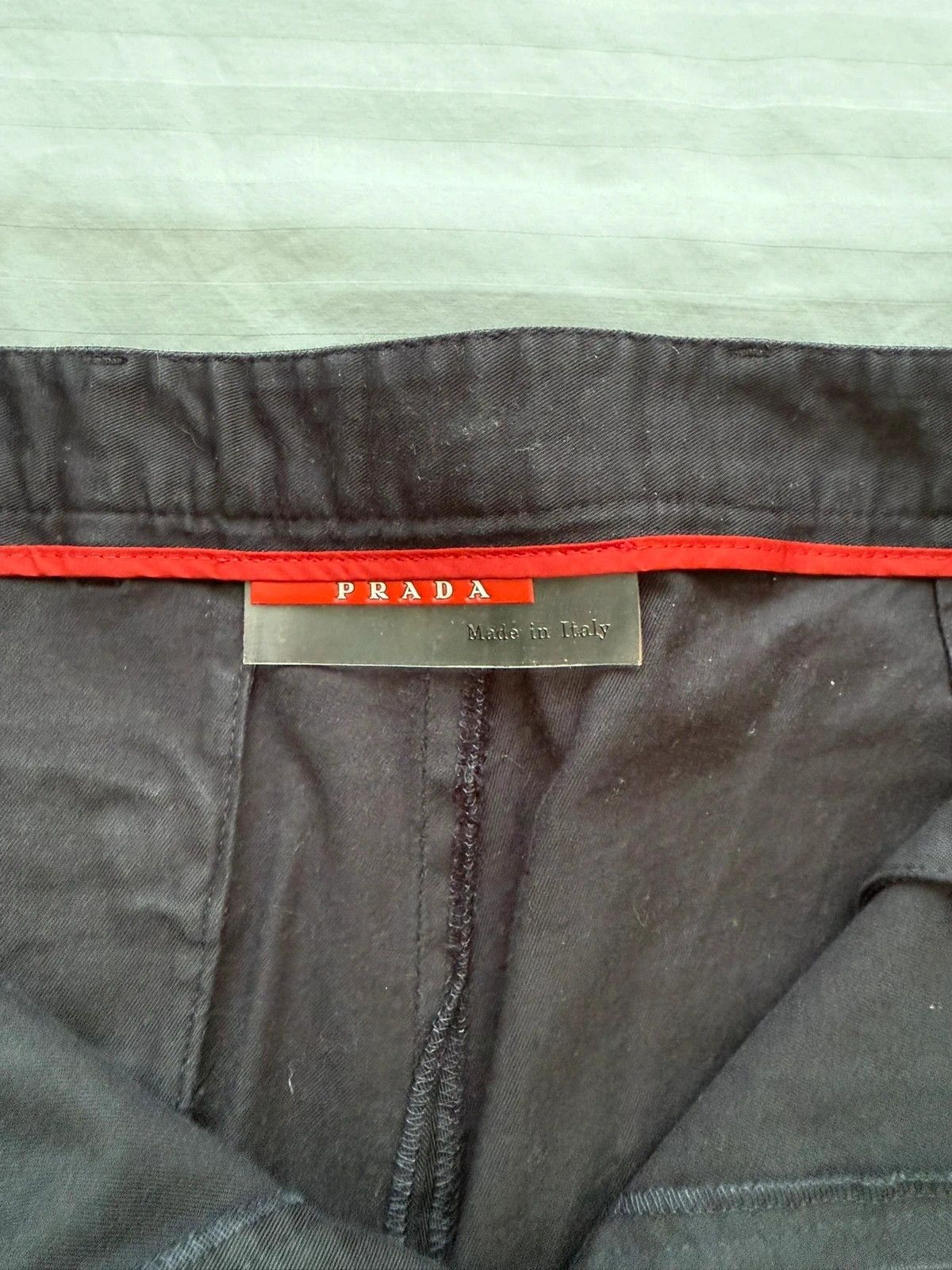 Prada Prada Linea Rossa Navy Pants Red Tag Size US 30 / EU 46 - 4 Thumbnail