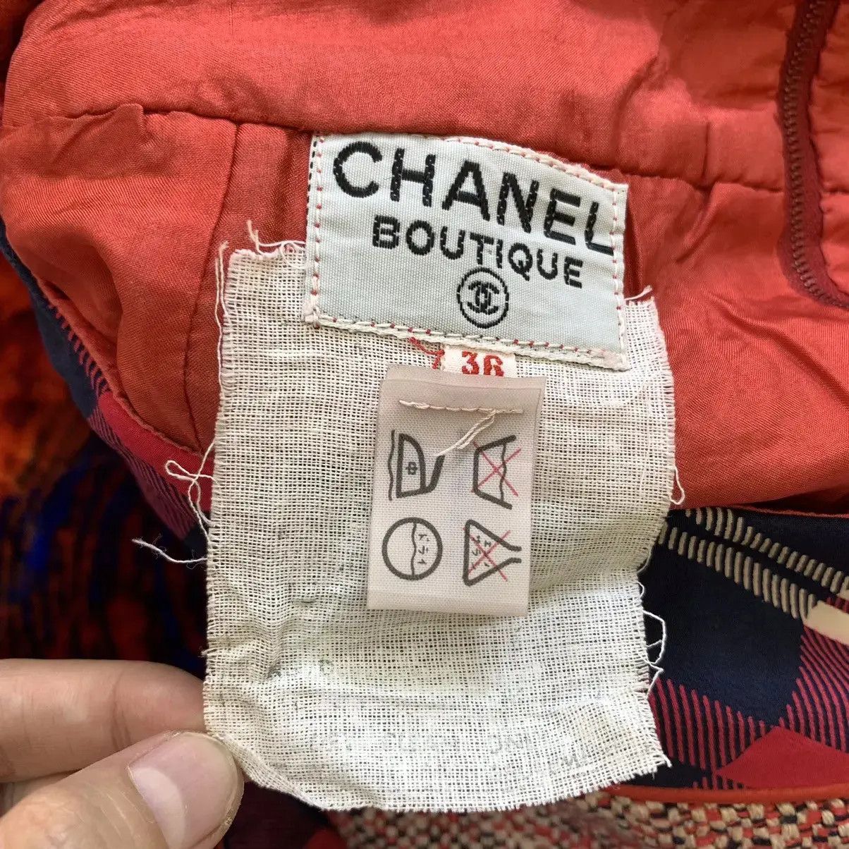 Chanel Vintage CHANEL BOUTIQUE Gingham Shepherd Maxi Skirt Bottom Size 24" / US 00 / IT 34 - 5 Thumbnail