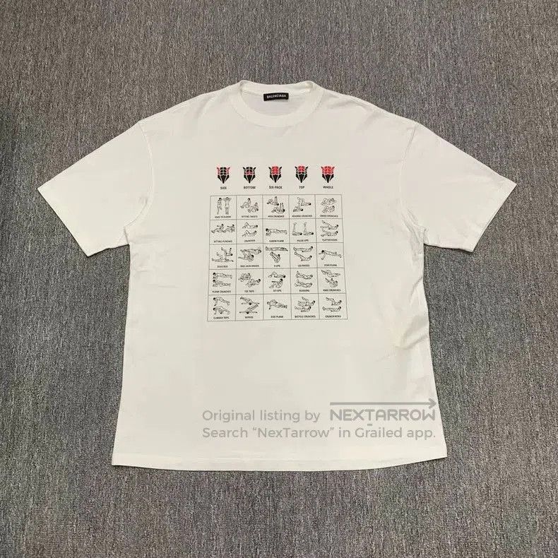 Balenciaga Balenciaga White Gymnast Short Sleeve S. Size US S / EU 44-46 / 1 - 2 Thumbnail