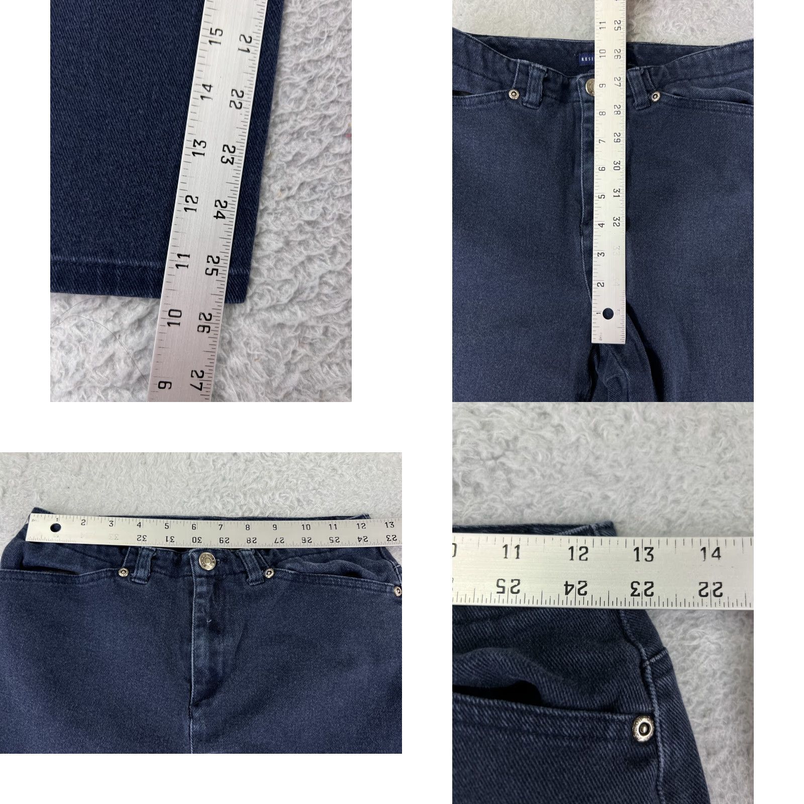 Vintage Crazy Horse Jeans Women 4P Blue Denim Straight Cotton Blend Stretch Size 27" / US 4 / IT 40 - 9 Thumbnail