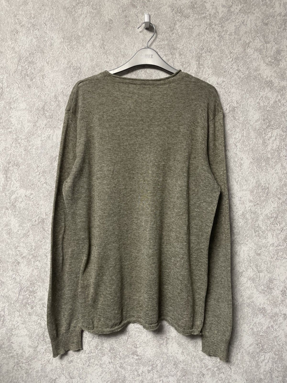 C.P. Company C.P. Company Linen Blend Long Sleeve Sweater Olive Green Size US L / EU 52-54 / 3 - 14 Thumbnail