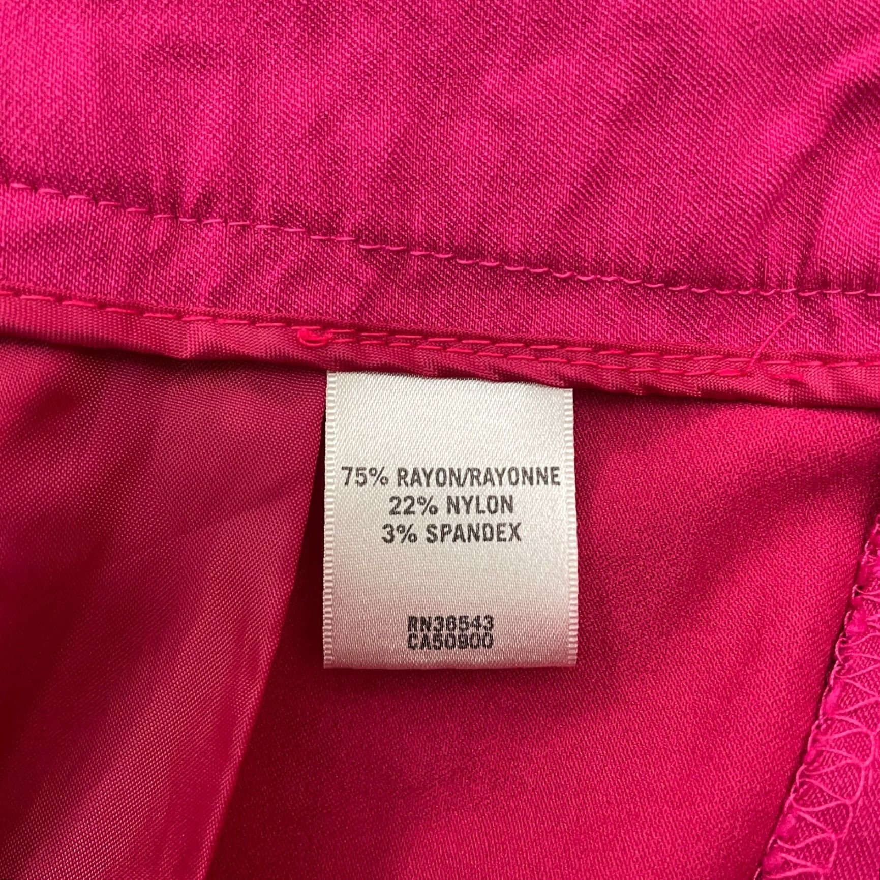 Van Heusen Van Heusen Slim Pants Women 4 Pink Stretch Dress Pants 30x26 Regular Adult Women Vintage No Size 27" / US 4 / IT 40 - 7 Thumbnail