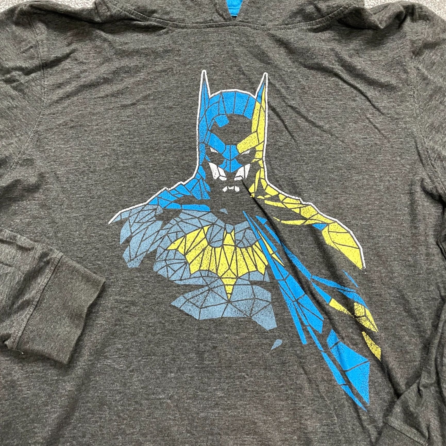 Vintage Batman Graphic Hoodie Shirt Mens Medium Gray Lightweight Pullover DC Comics Top Size US M / EU 48-50 / 2 - 3 Thumbnail