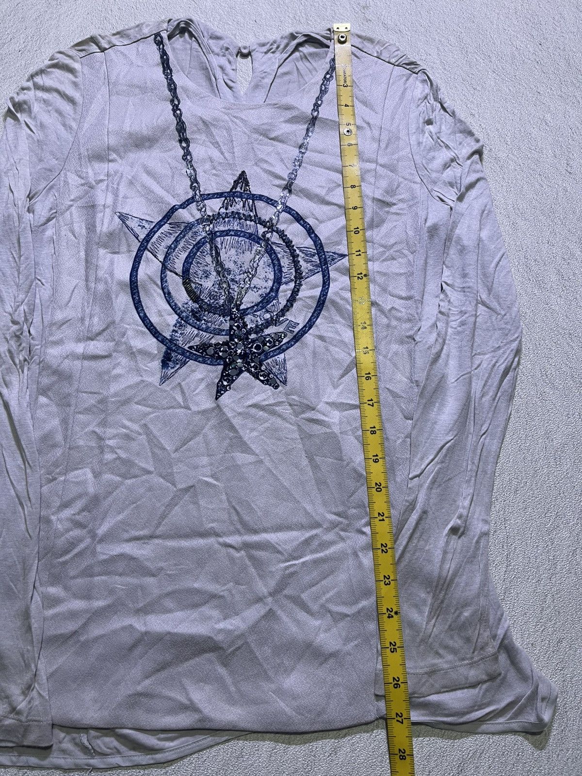 Japanese Brand Y2K long sleeve t-shirt with star necklace motif Size M / US 6-8 / IT 42-44 - 5 Thumbnail