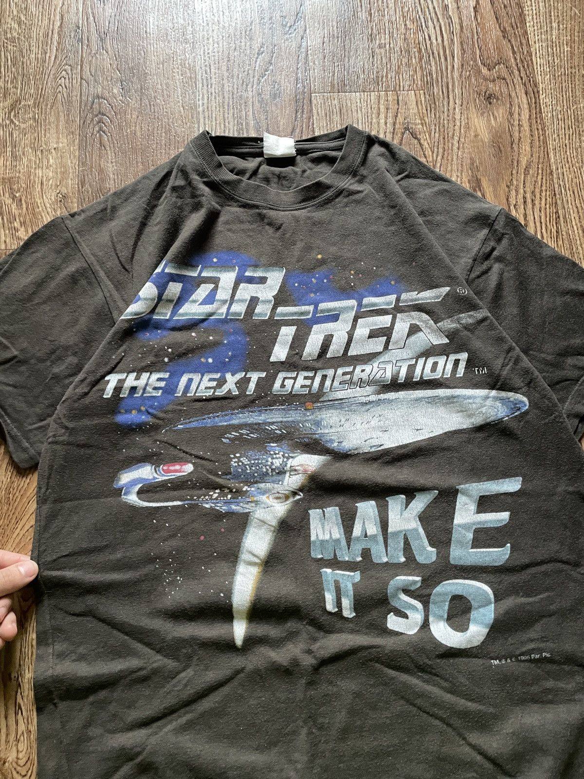 Band Tees Vintage Y2K Star Trek Generations 1995 T-Shirt Tee Size US M / EU 48-50 / 2 - 3 Thumbnail