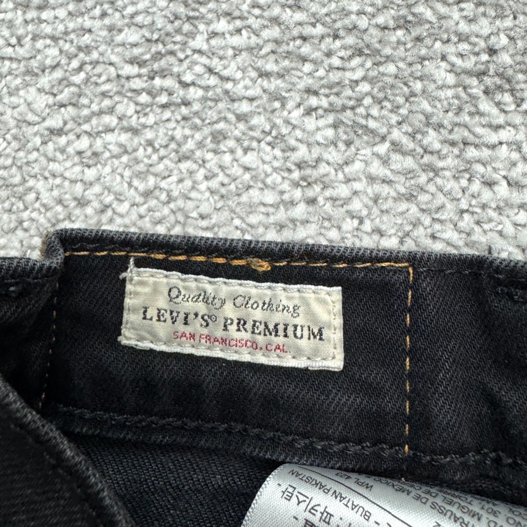 Levi's Levi's 511 Slim Straight Denim Jeans Men 38x30 Black Dark Wash Cotton Blend Button Zip Vintage No Size US 38 / EU 54 - 5 Thumbnail