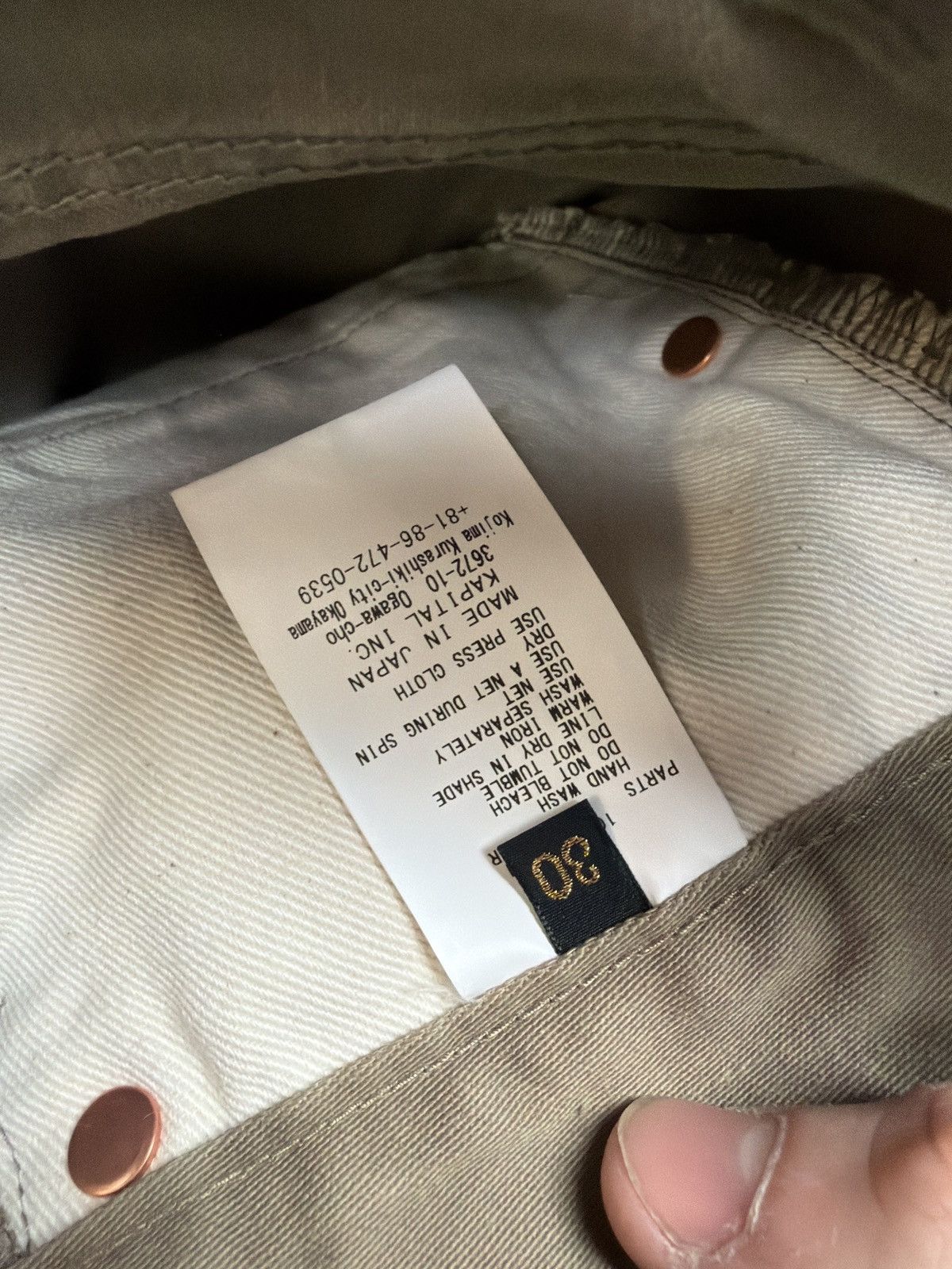Kapital Kapital bone khaki chino pants Size US 30 / EU 46 - 4 Thumbnail