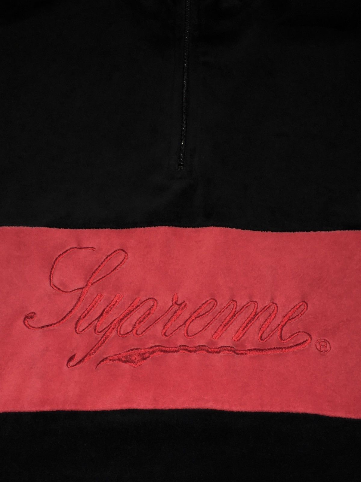 Supreme half-zip SUPREME Velour Half Zip Pullover vintage y2k skate Size US XL / EU 56 / 4 - 3 Thumbnail