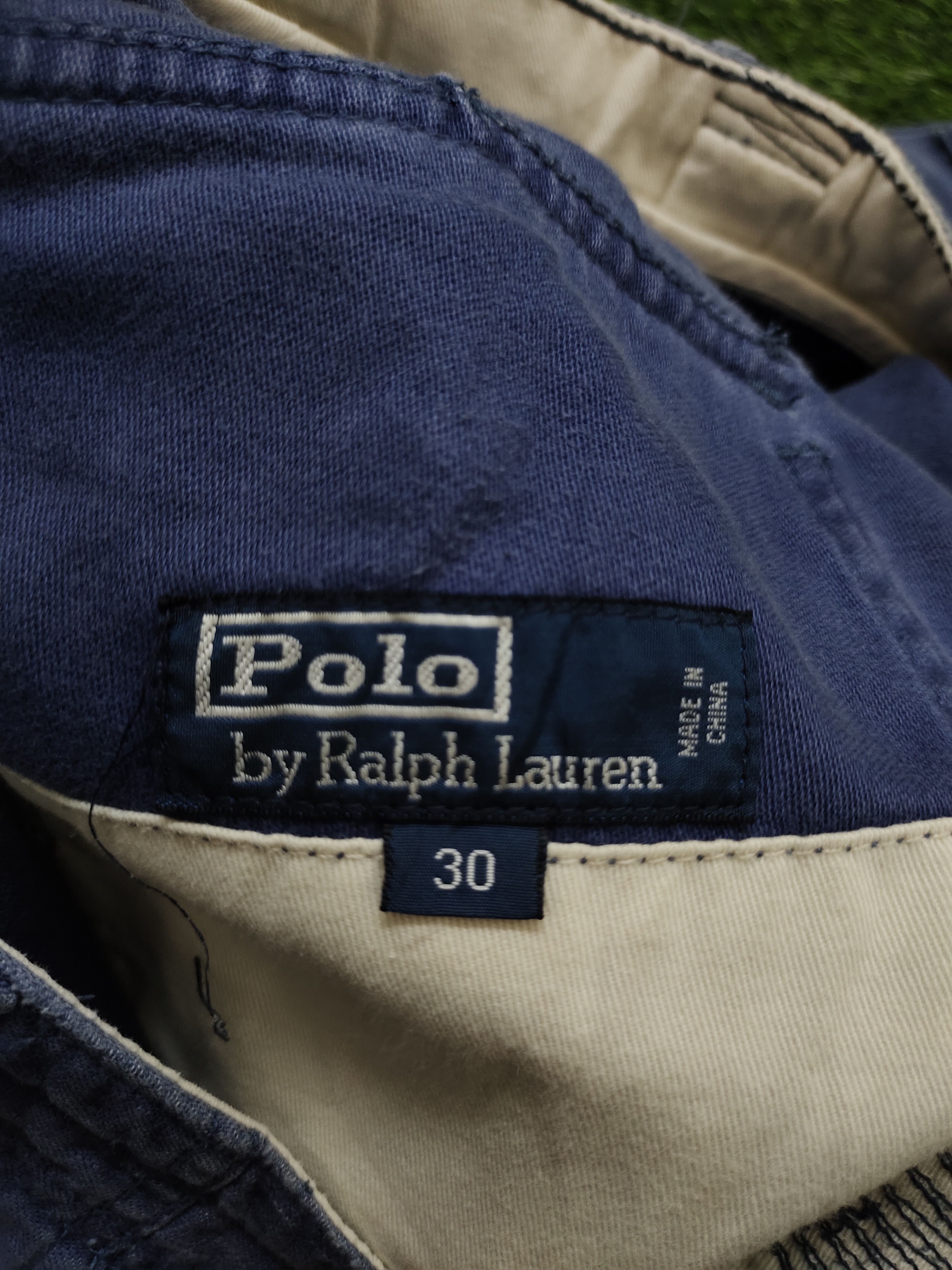 Polo Ralph Lauren Polo By Ralph Lauren Embroidered Faded Fatigue Short Pants Size US 30 / EU 46 - 14 Thumbnail