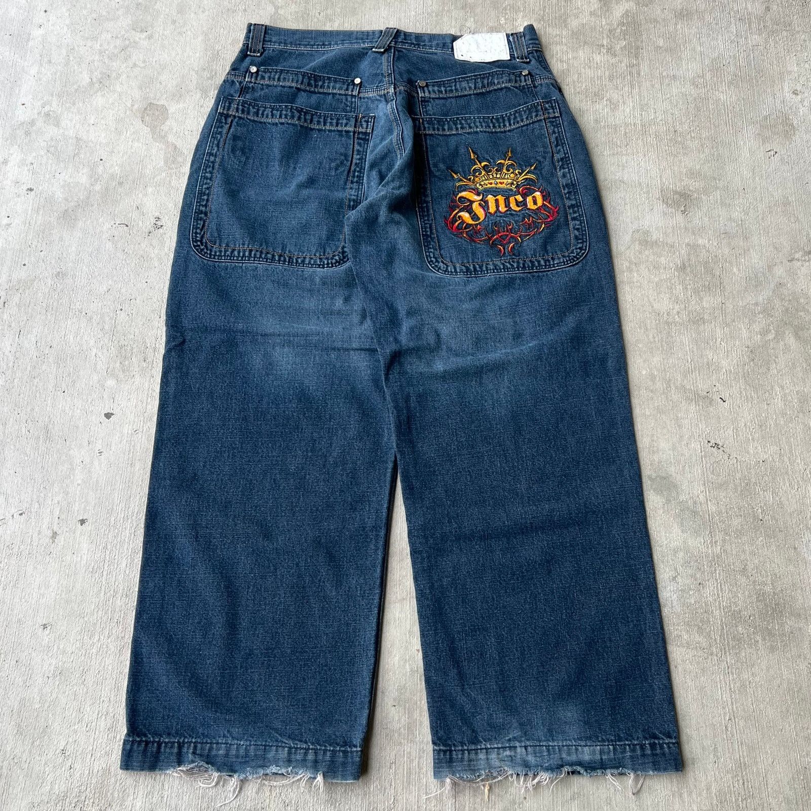 Vintage JNCO y2k baggy blue denim jeans pants