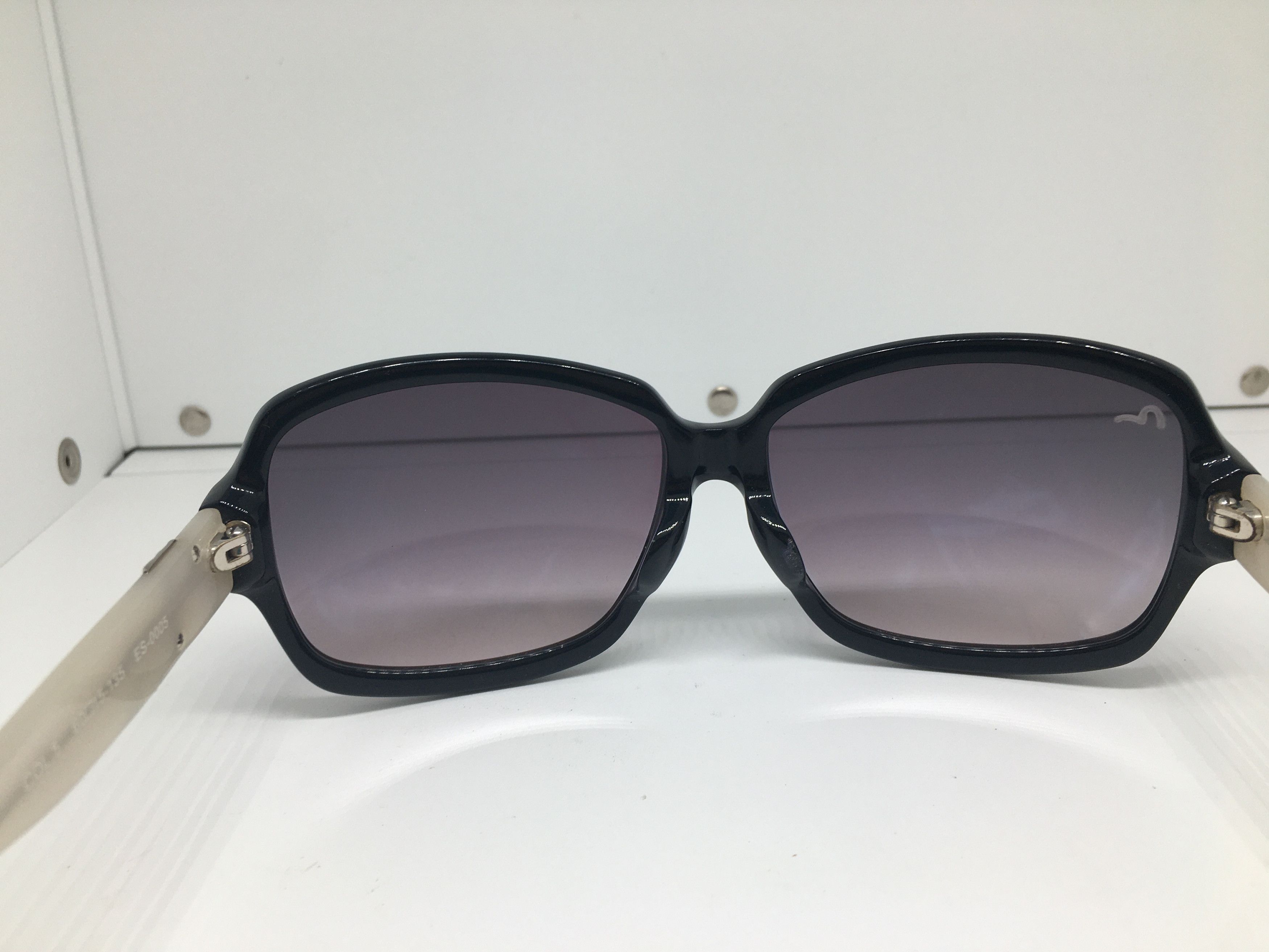Evisu Evisu ES-0005 Black Acetate Sunglasses Frame Size ONE SIZE - 5 Thumbnail