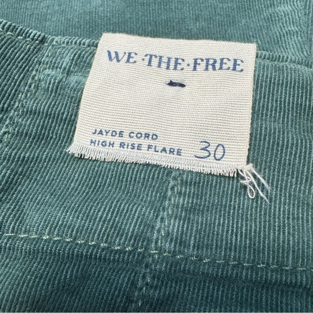 Free People NWT New Free People We The Free Jayde Cord Flare Green Jean Size 30" / US 8 / IT 44 - 7 Thumbnail