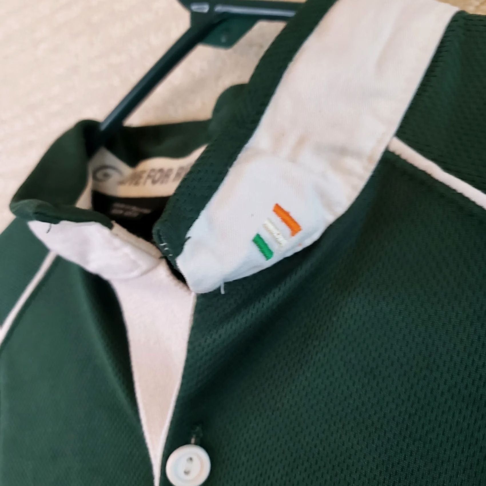 Vintage Live For Rugby Ireland Polo Shirt Jersey Mens M Green White Short Sleeve Polo Shirt Mens Medium Size US M / EU 48-50 / 2 - 6 Thumbnail