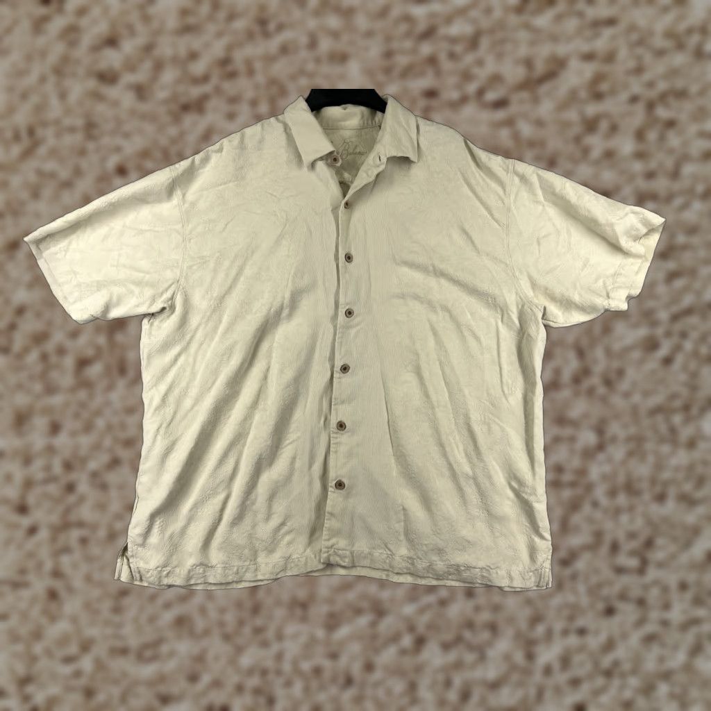 Tommy Bahama Tommy Bahama Shirt Men 2XL Yellow Floral Silk Hawaiian Casual Beach Aloha Pattern Size US XXL / EU 58 / 5 - 1 Thumbnail