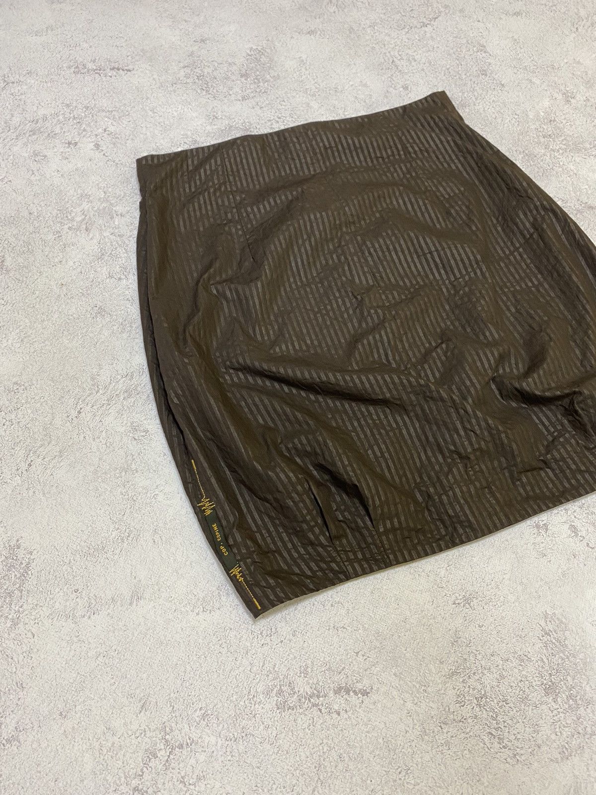Cop Copine Cop Copine Womens Vintage Brown Striped Mini Skirt Size 42 Size 28" / US 6 / IT 42 - 3 Thumbnail