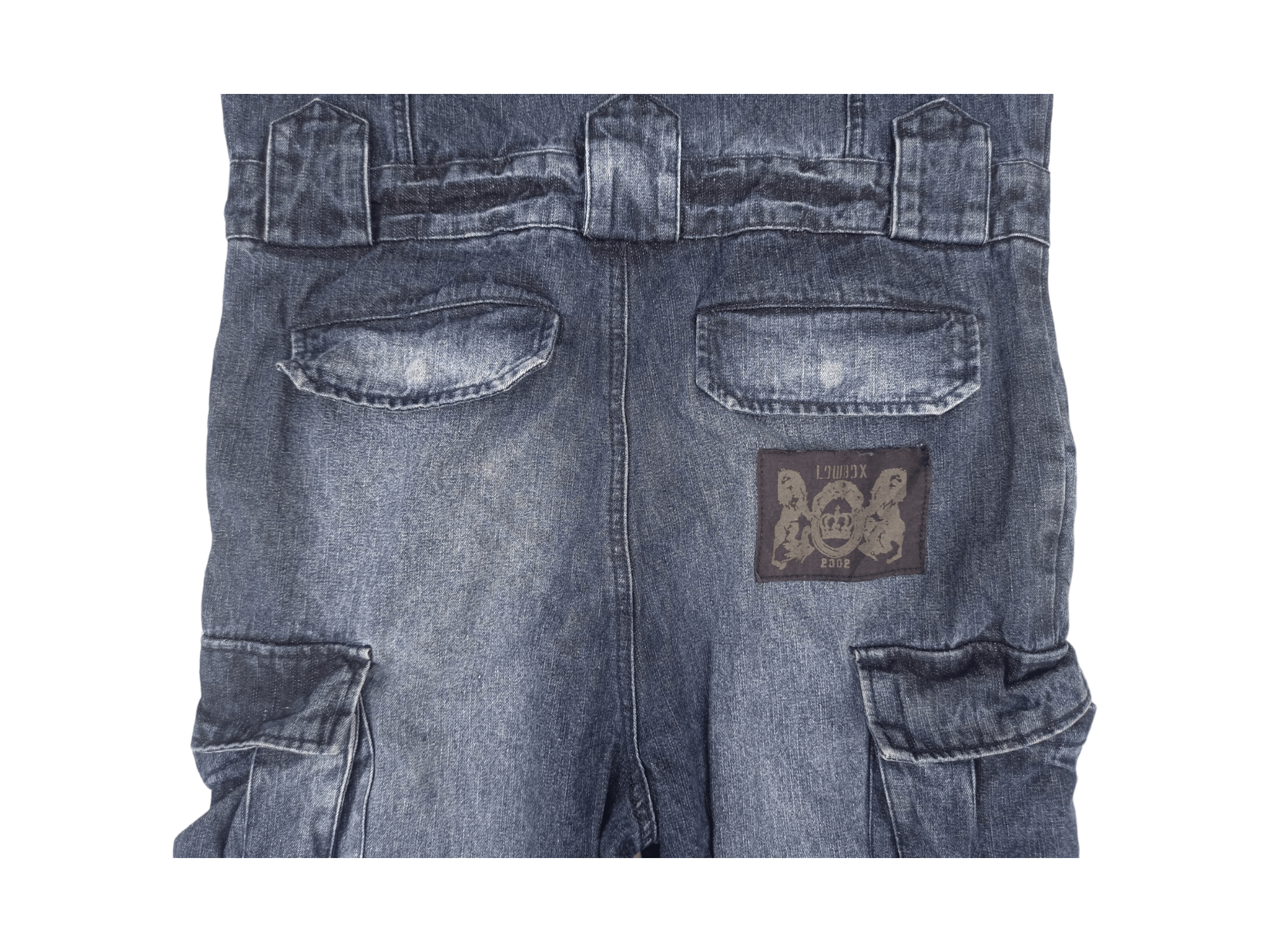 LOWBOX Lowbox 2002 Tactical Multipocket Punk Style Overall Jeans Size US 34 / EU 50 - 3 Thumbnail