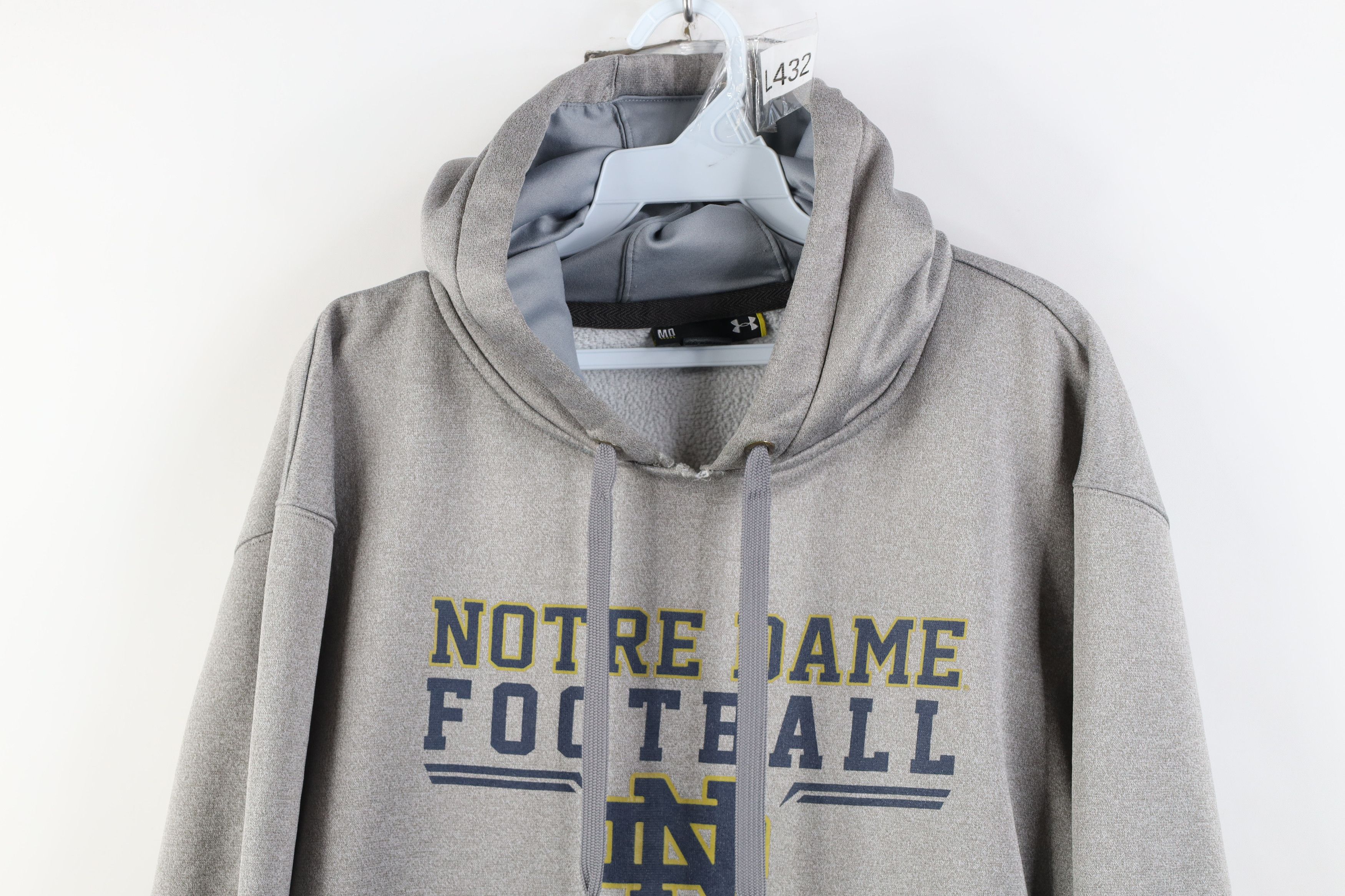 Under Armour Under Armour Notre Dame University Football Hoodie Gray Size US M / EU 48-50 / 2 - 2 Thumbnail