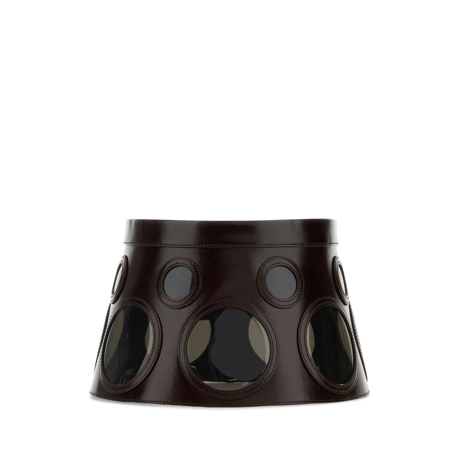 Prada PRADA Dark Brown Leather Hat New & Authentic (Women's size:2 Size ONE SIZE - 1 Thumbnail