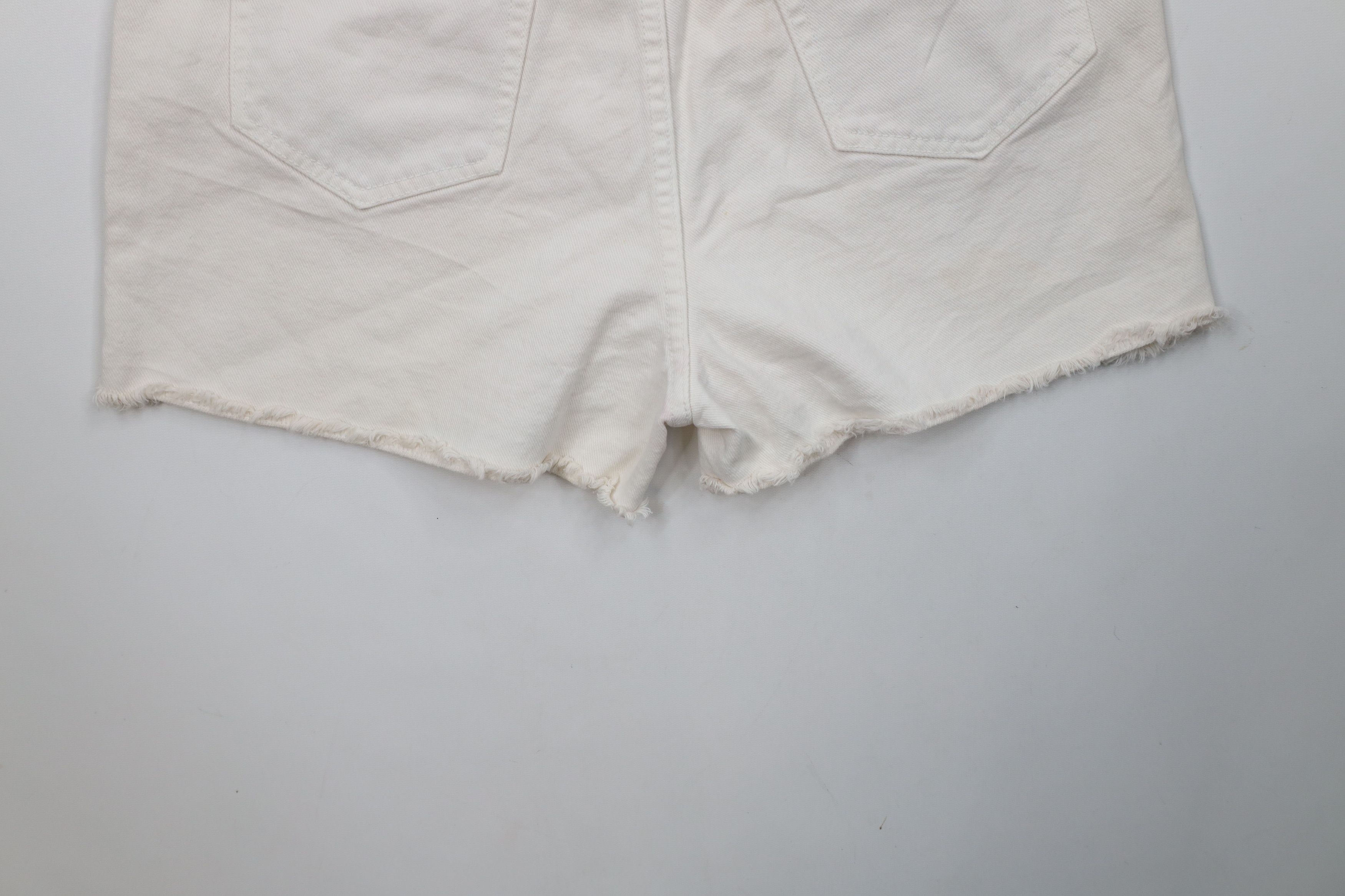 Guess × Vintage Vintage 90s Guess Spell Out Cut Off Denim Jean Shorts USA Size 32" / US 10 / IT 46 - 12 Thumbnail