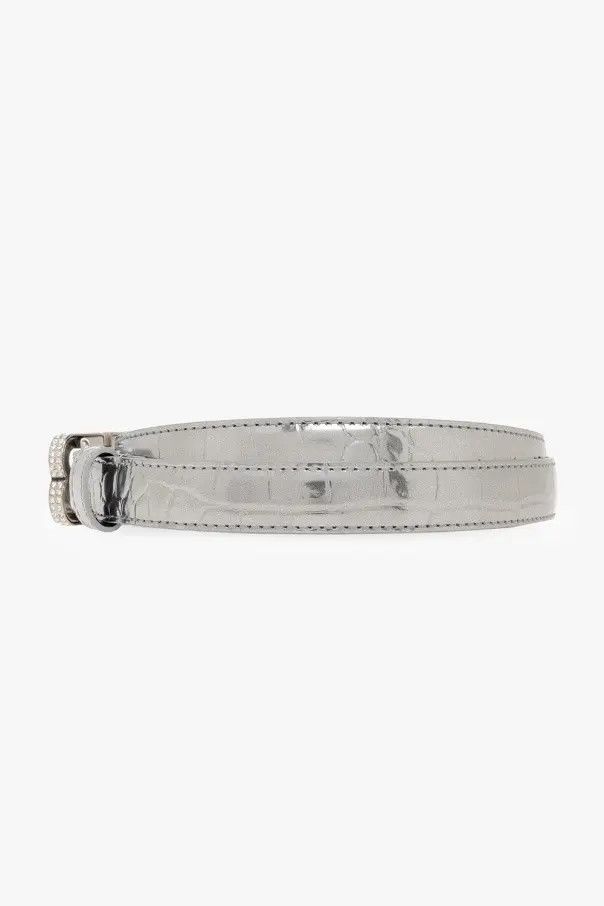Balenciaga o1mt1gz1224 Size: 75 / BB Hourglass Thin Belt Metallized Size ONE SIZE - 3 Thumbnail