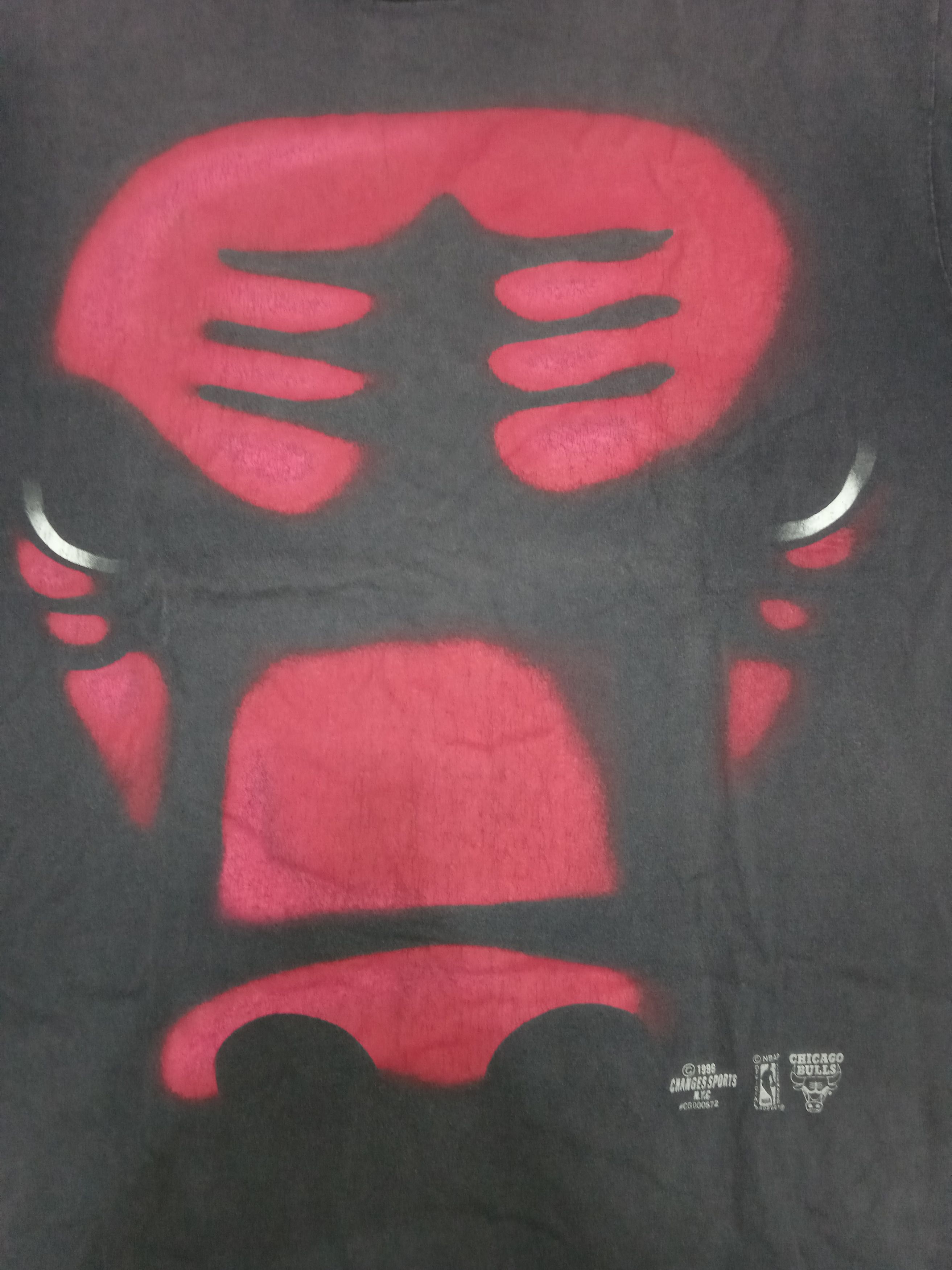 Vintage Vintage 90s NBA Chicago Bulls T Shirt Michael Jordan Size US L / EU 52-54 / 3 - 2 Thumbnail