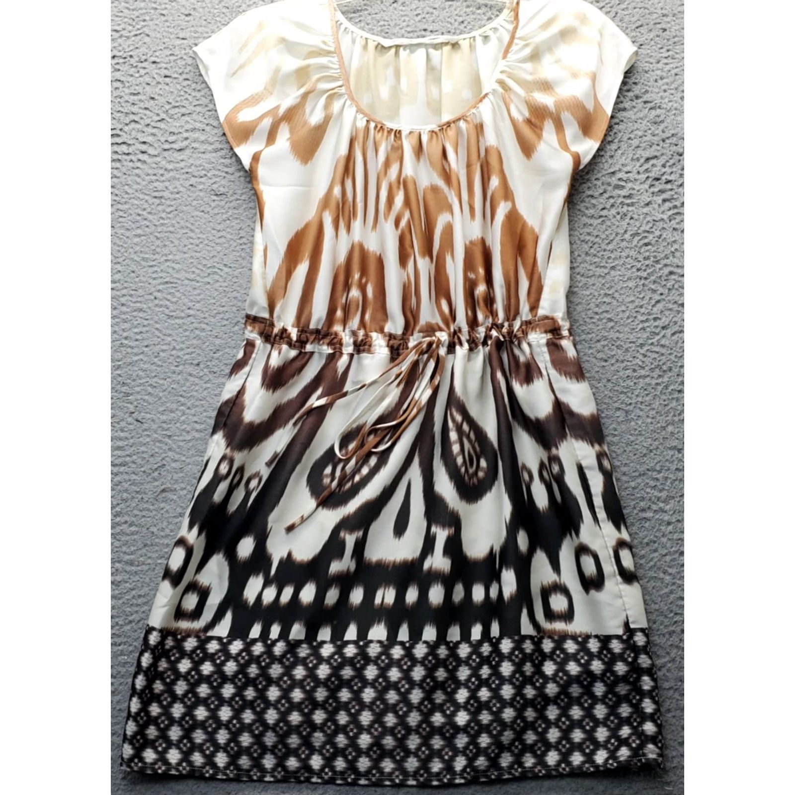 Vintage Twelfth Street By Cynthia Vincent Sheath Dress Womens S Multi Paisley Tie Waist Dress Size S / US 4 / IT 40 - 2 Thumbnail