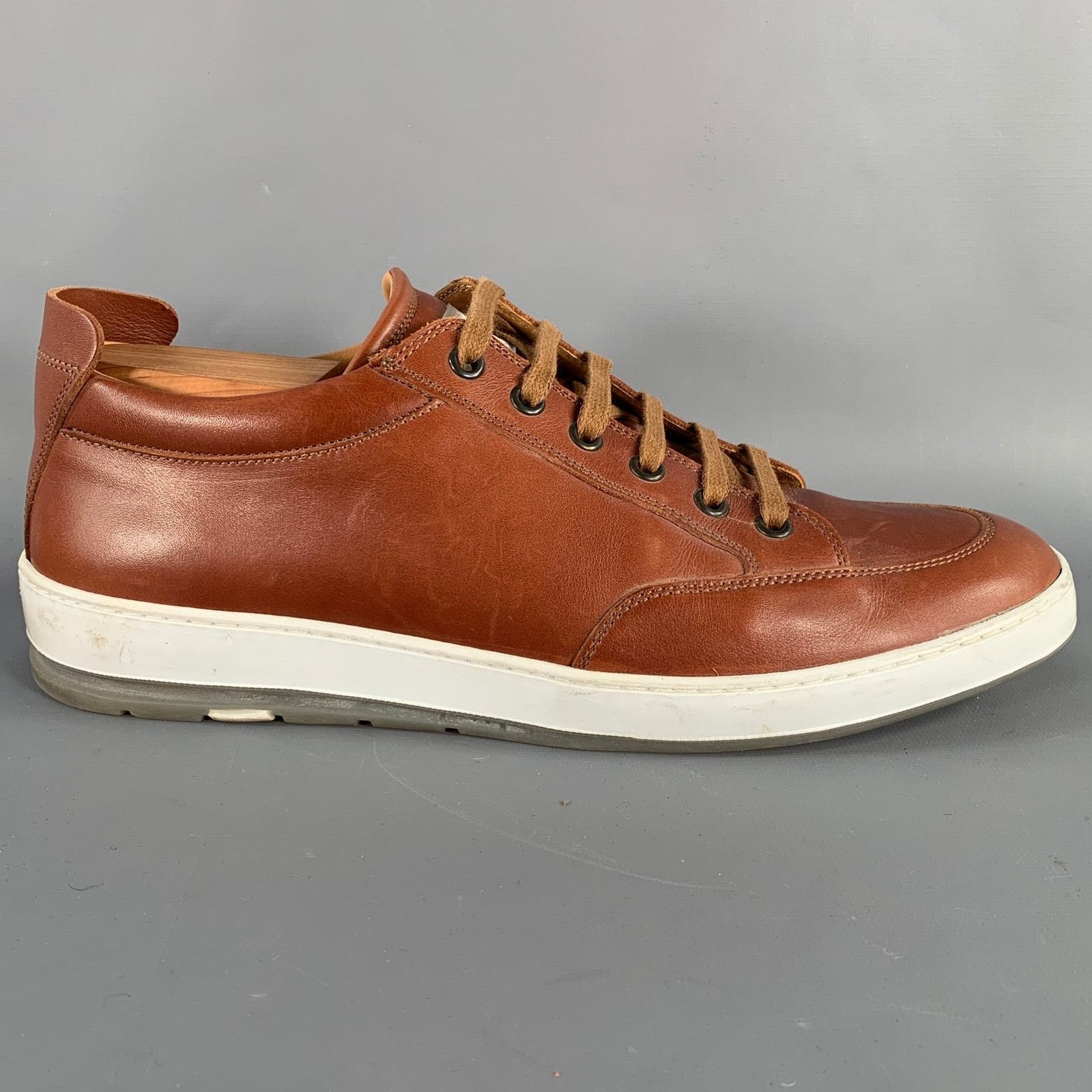 Heschung HESCHUNG Size 9 Brown Leather Low Top Sneakers Size US 9 / EU 42 - 2 Thumbnail