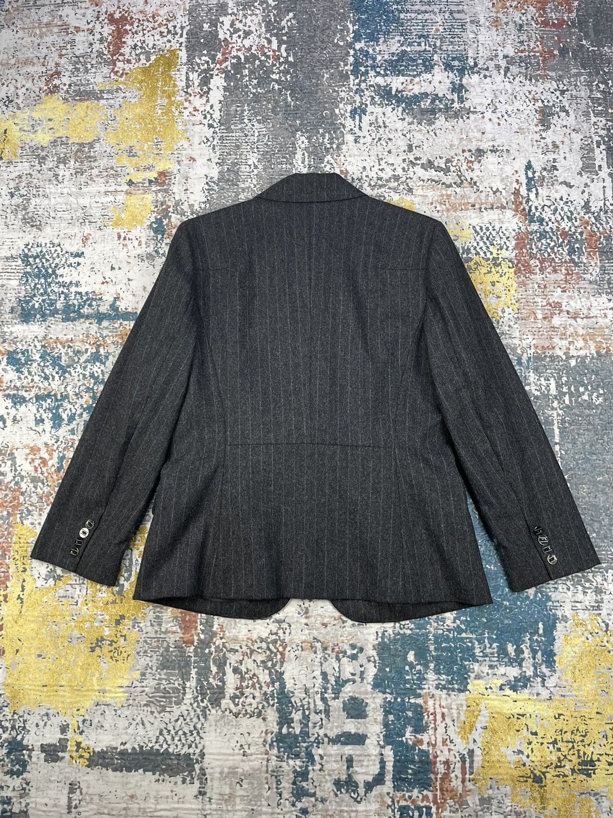 Burberry Burberry London Single Button Monogram Pinstripes Size M / US 6-8 / IT 42-44 - 5 Thumbnail