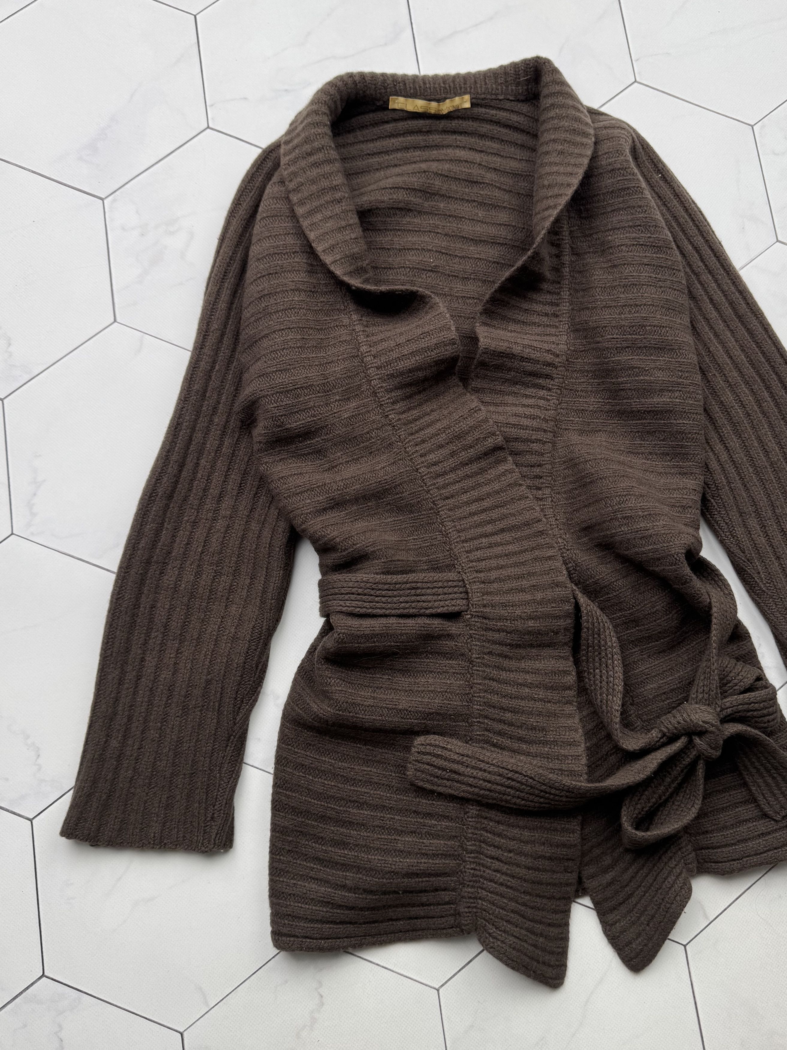 Cavalli Class Class Roberto Class Vintage Wool Cardigan (B253) Size M / US 6-8 / IT 42-44 - 2 Thumbnail