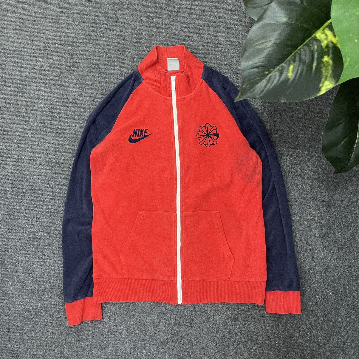 Nike × Vintage Vintage Y2K Nike Pinwheel Zip Up Fleece Jacket Size US M / EU 48-50 / 2 - 1 Thumbnail
