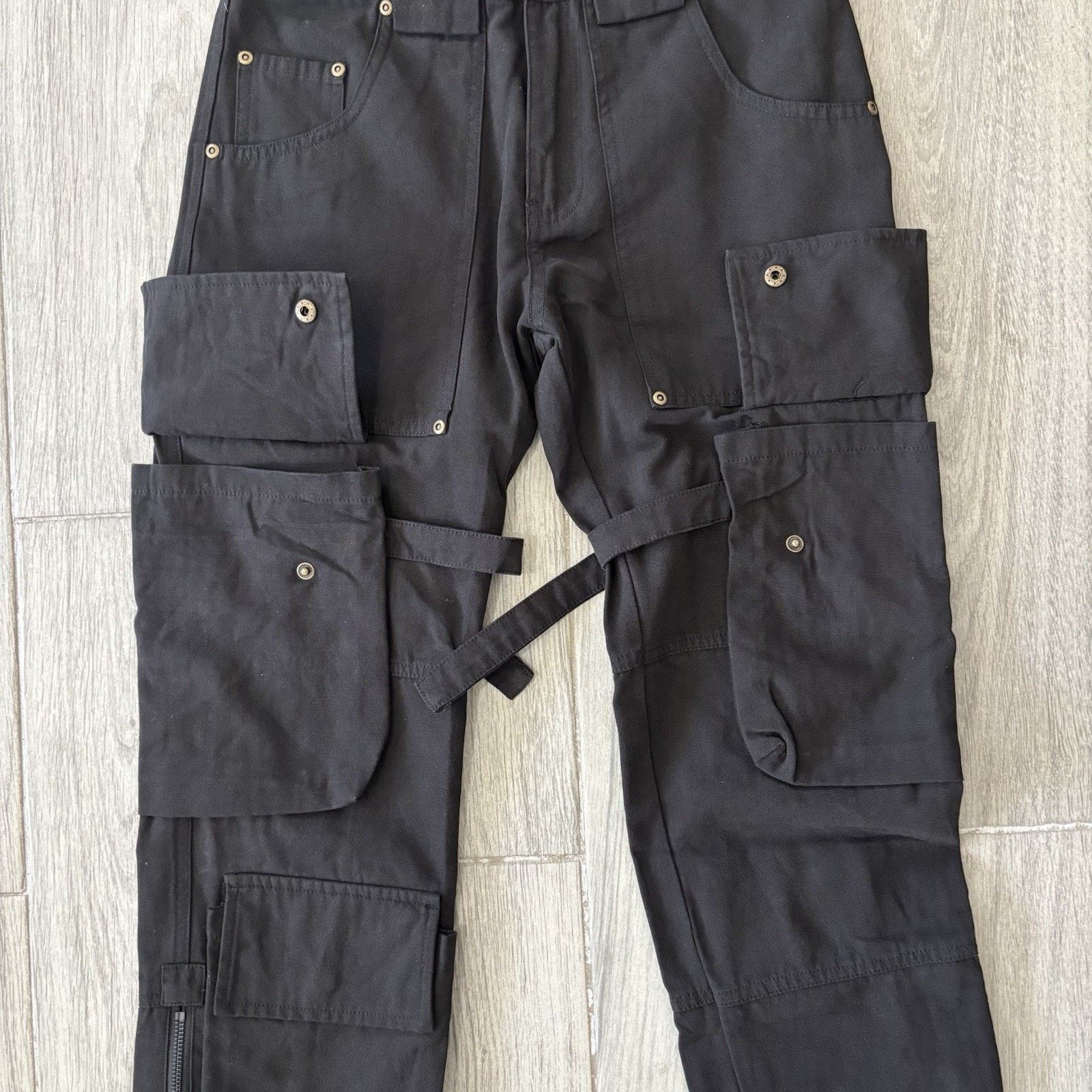 Kody Phillips Kody Phillips Cargo Pants Mr Poopy Snap Button Utility 28x29 Size US 28 / EU 44 - 8 Thumbnail