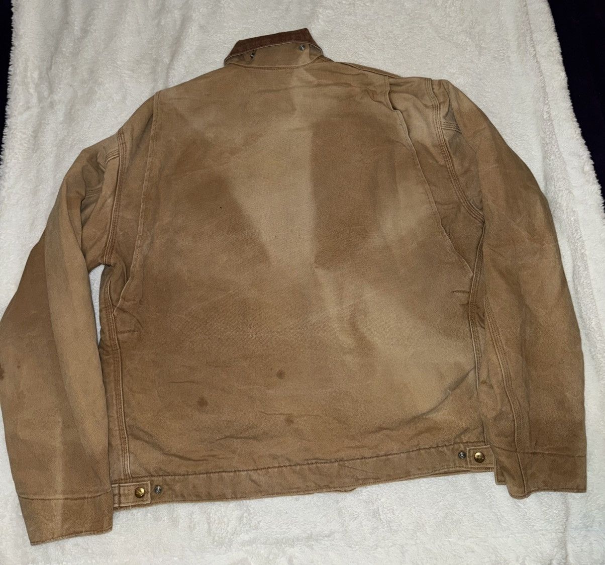 Carhartt × Vintage Vintage Carhartt Detroit jacket faded distressed Size US XL / EU 56 / 4 - 4 Thumbnail