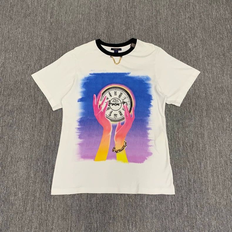 Louis Vuitton Louis Vuitton Tanabata Limited White Clock Short Sleeve Size US L / EU 52-54 / 3 - 1 Thumbnail