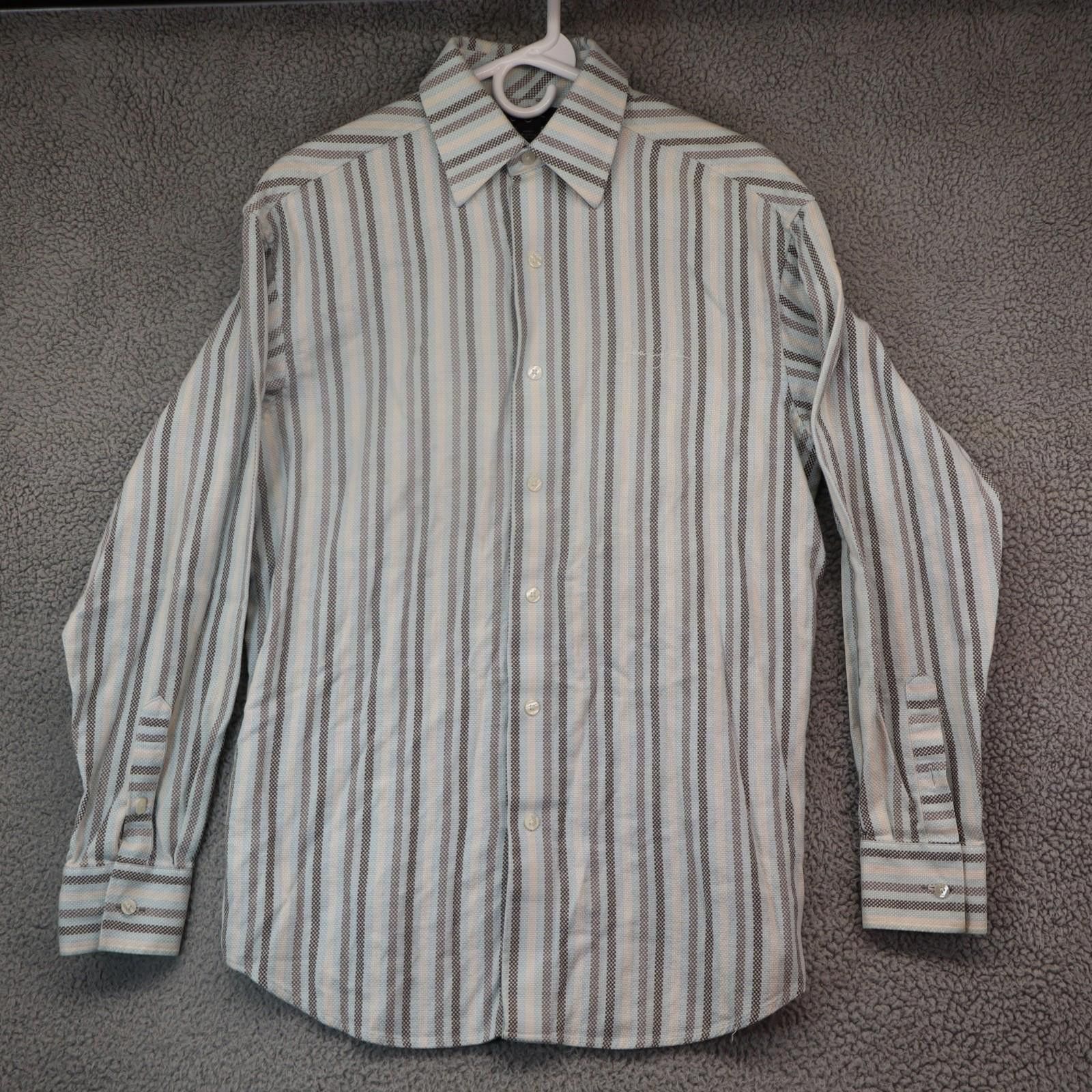 Sean John Sean John striped Dress Shirt size Medium Men Collar cotton Size US M / EU 48-50 / 2 - 1 Thumbnail