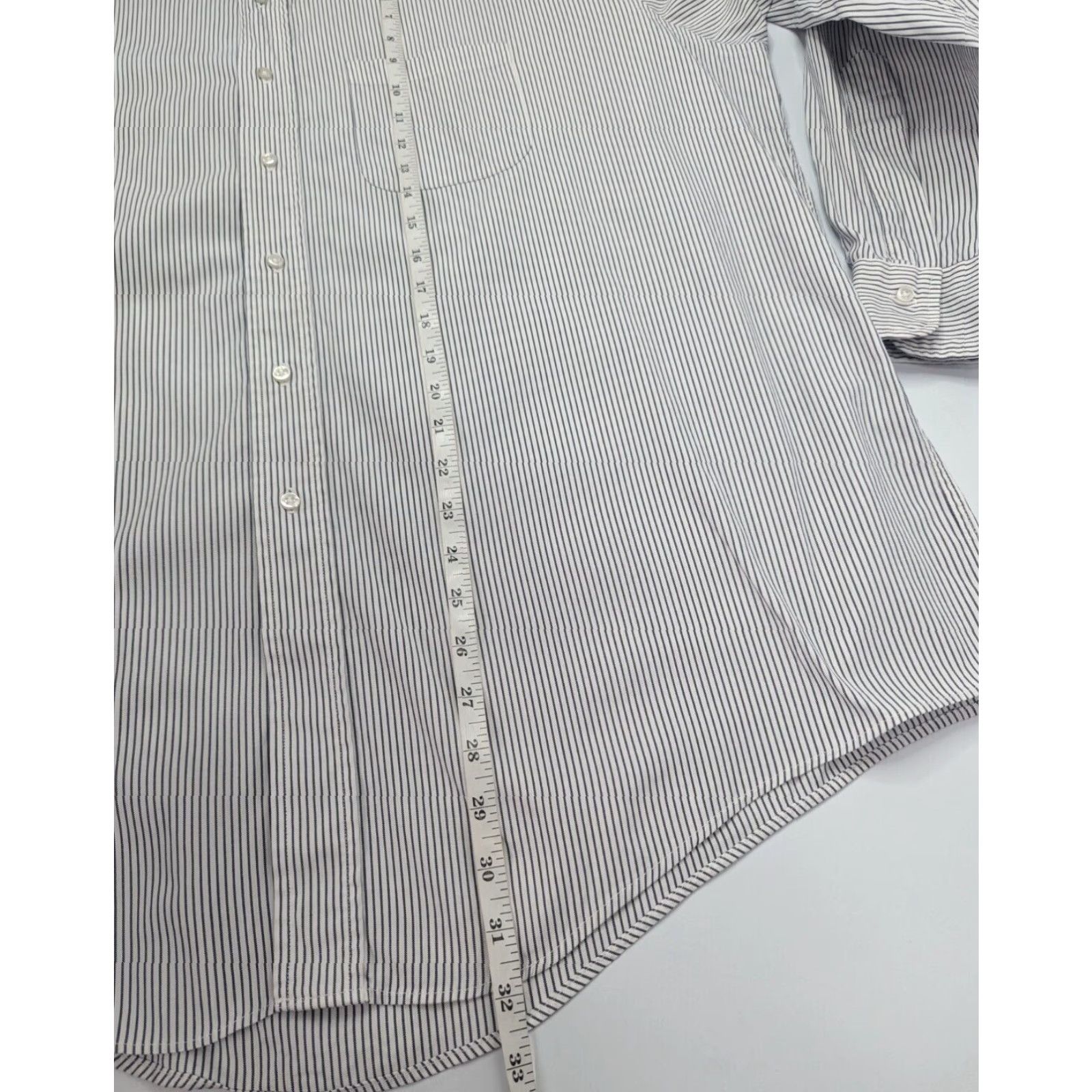 Brooks Brothers Brooks Brothers Makers Shirt 17.5-3 Cotton USA Made Button Down White Stripe Shirt Mens Size US XXL / EU 58 / 5 - 6 Thumbnail