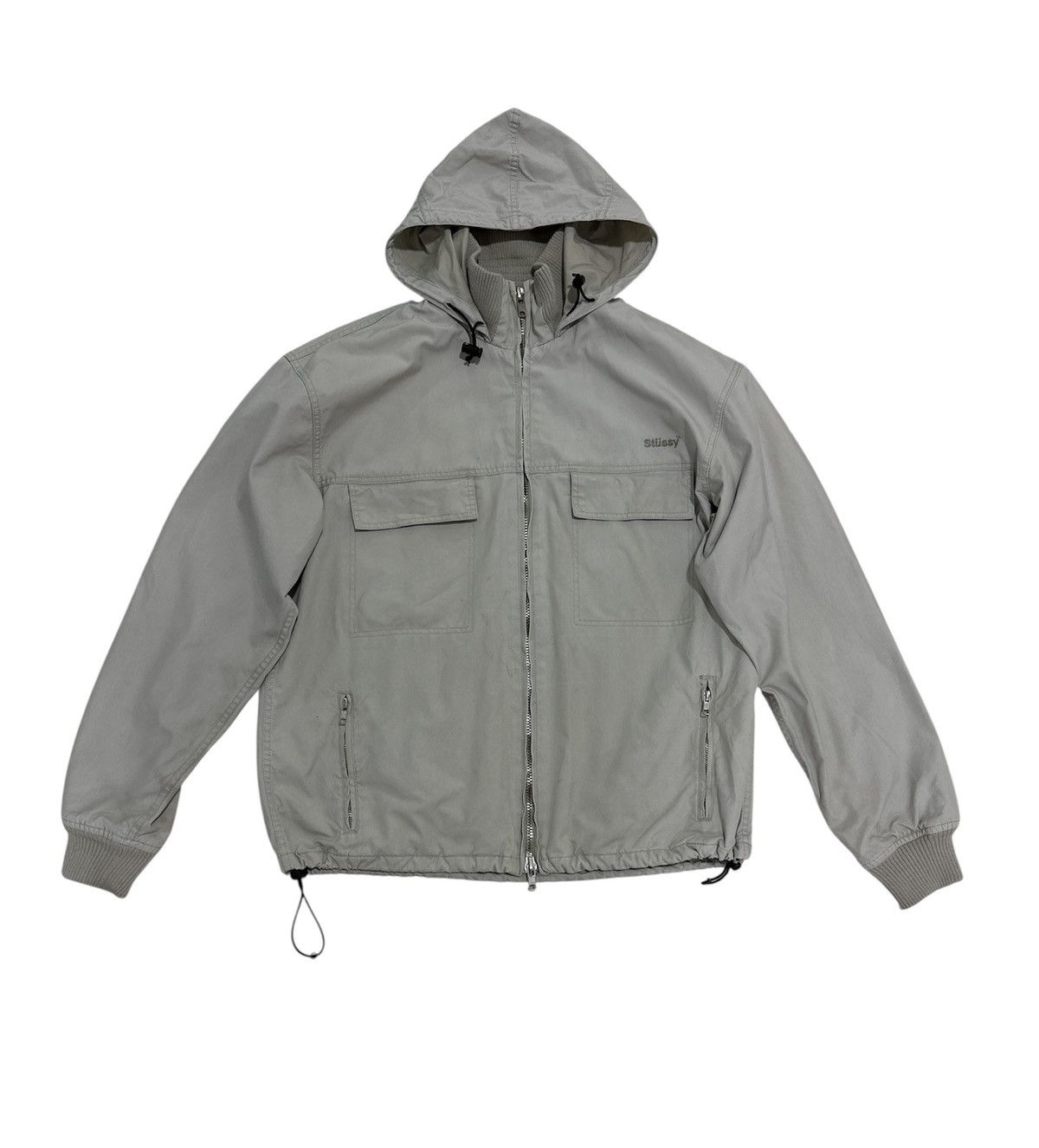 Stussy Vintage Stussy WorkWear Jacket Design With Hoodie Small Logo Size US M / EU 48-50 / 2 - 1 Thumbnail