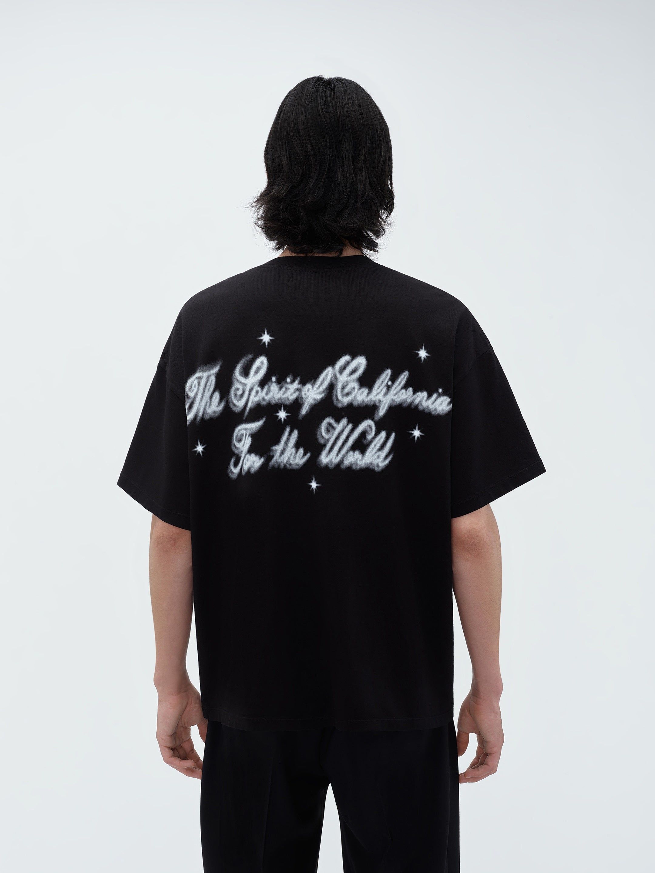Amiri o1orln1025 Airbrush Cherub T-Shirt in Black Size US XL / EU 56 / 4 - 4 Thumbnail