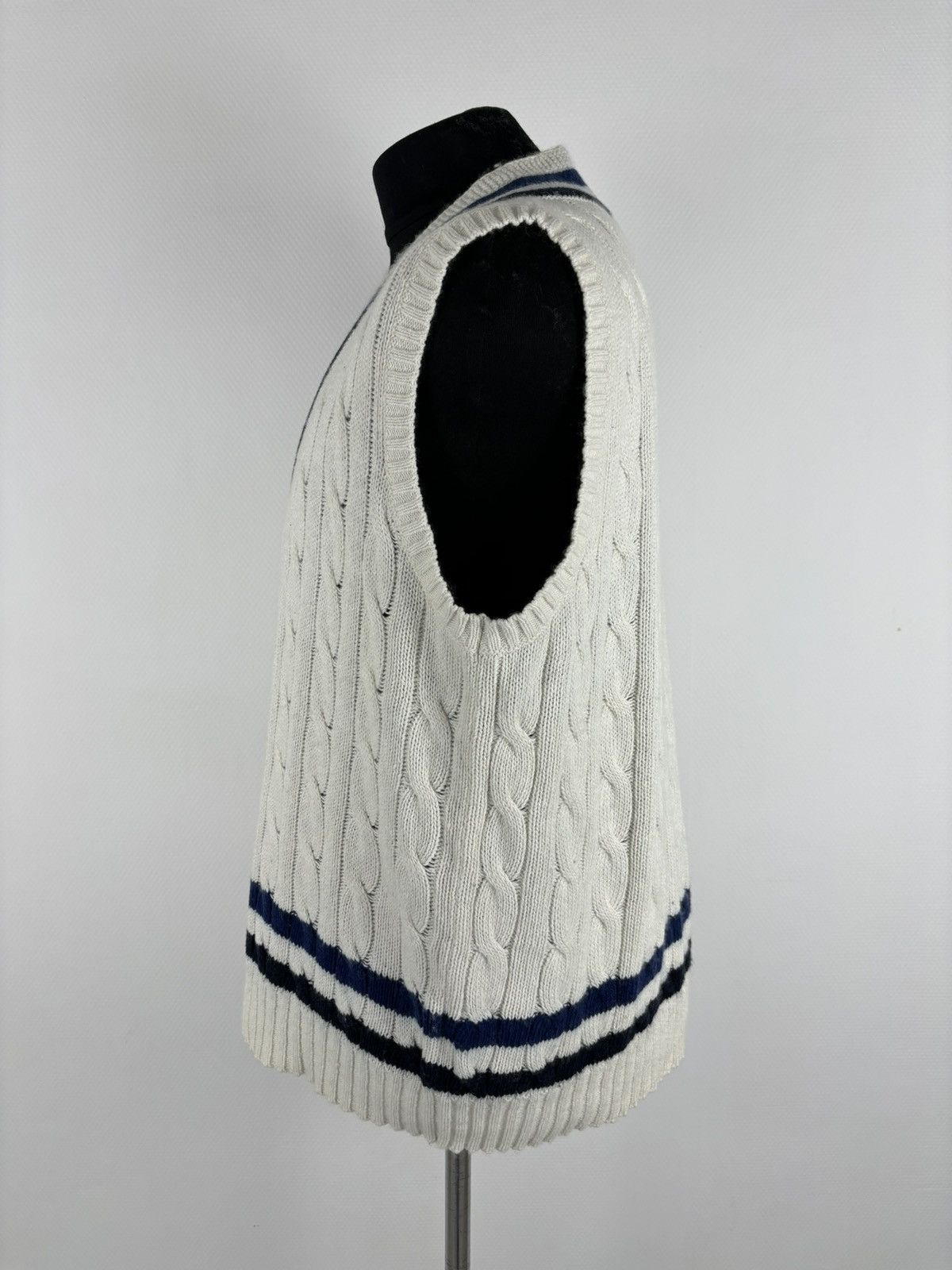 Polo Ralph Lauren 1922-1923 POLO Cashmere Cable-Knit Vest Tenis Gilet Jumper Size US XL / EU 56 / 4 - 5 Thumbnail