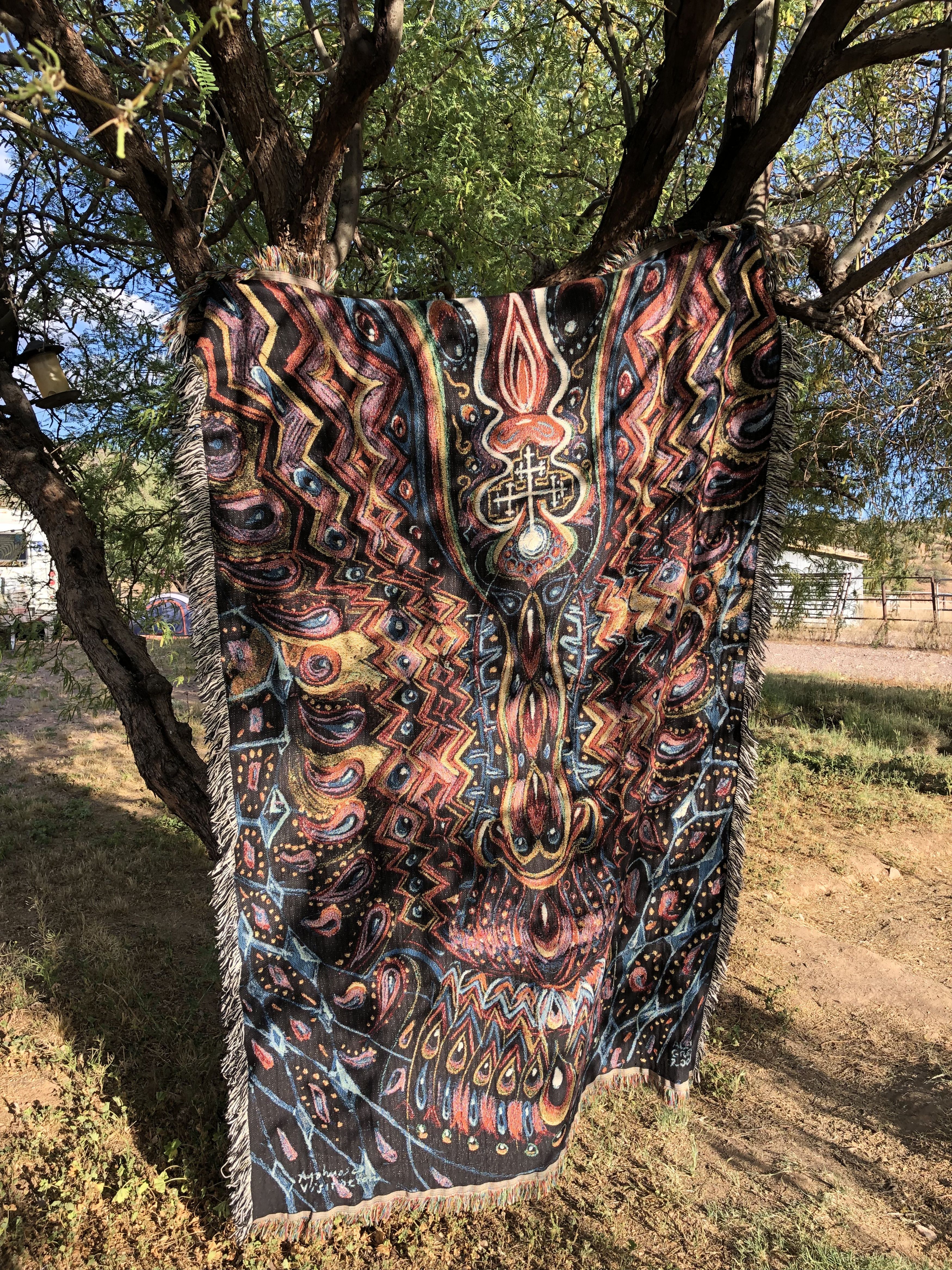 Other Alex Grey CoSM Psychedelic Blanket “Ayahuasca Visitation” Size ONE SIZE - 1 Thumbnail