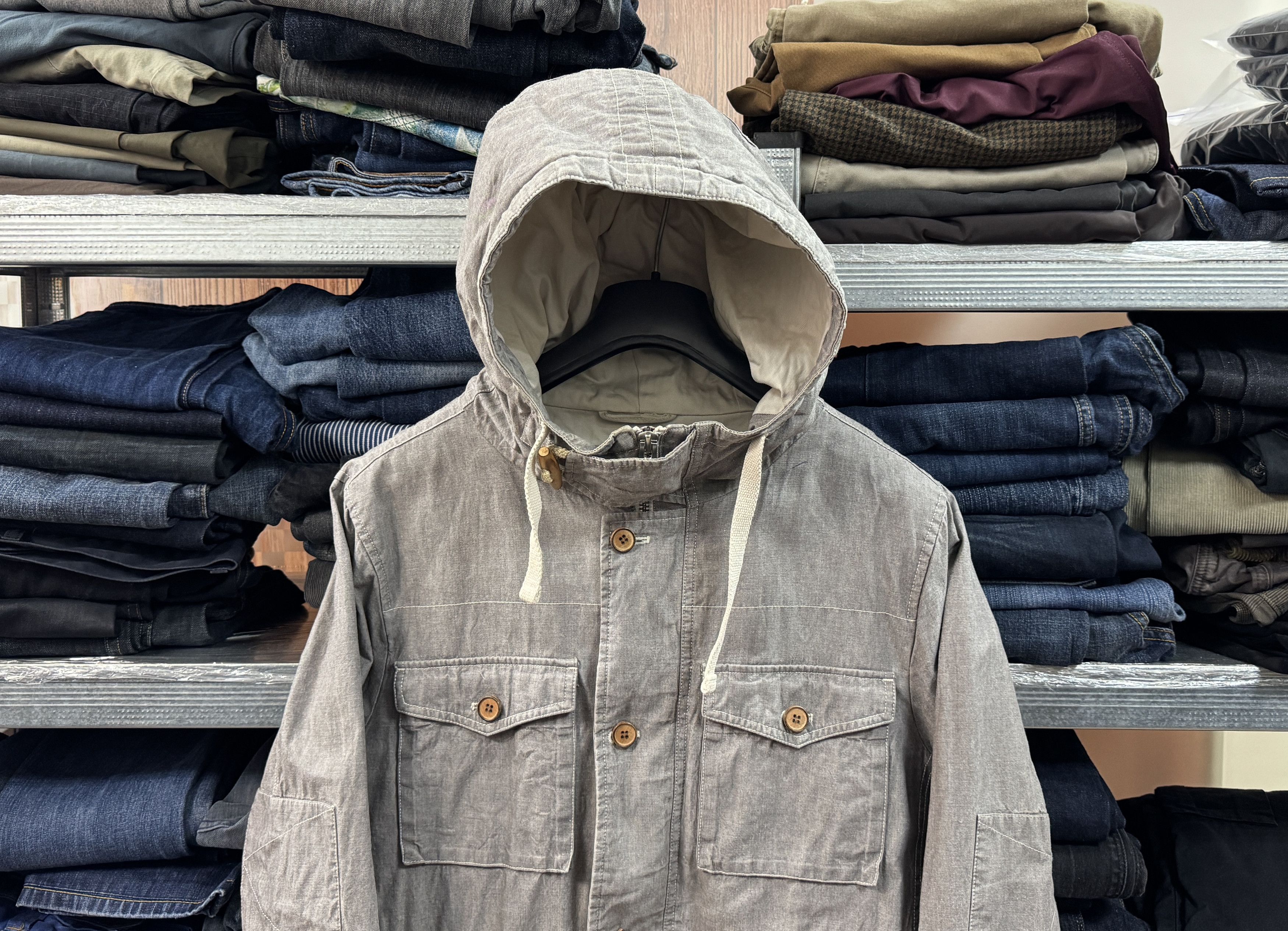 Allsaints AllSaints 4 Pockets Gray Jacket Size US XXL / EU 58 / 5 - 2 Thumbnail