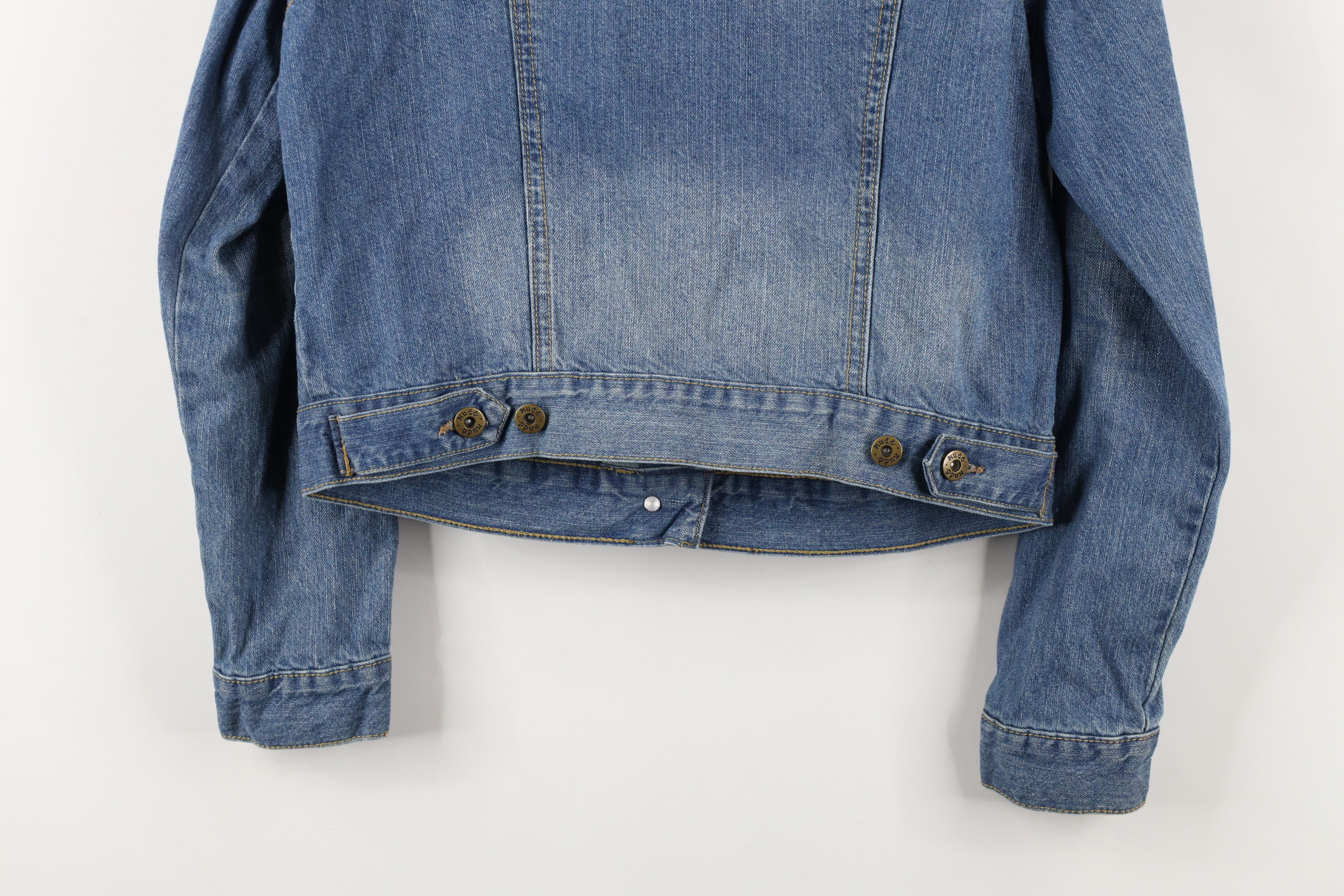 Vintage Vintage Y2K MUDD Cropped Baby Doll Denim Trucker Jacket Size L / US 10 / IT 46 - 15 Thumbnail