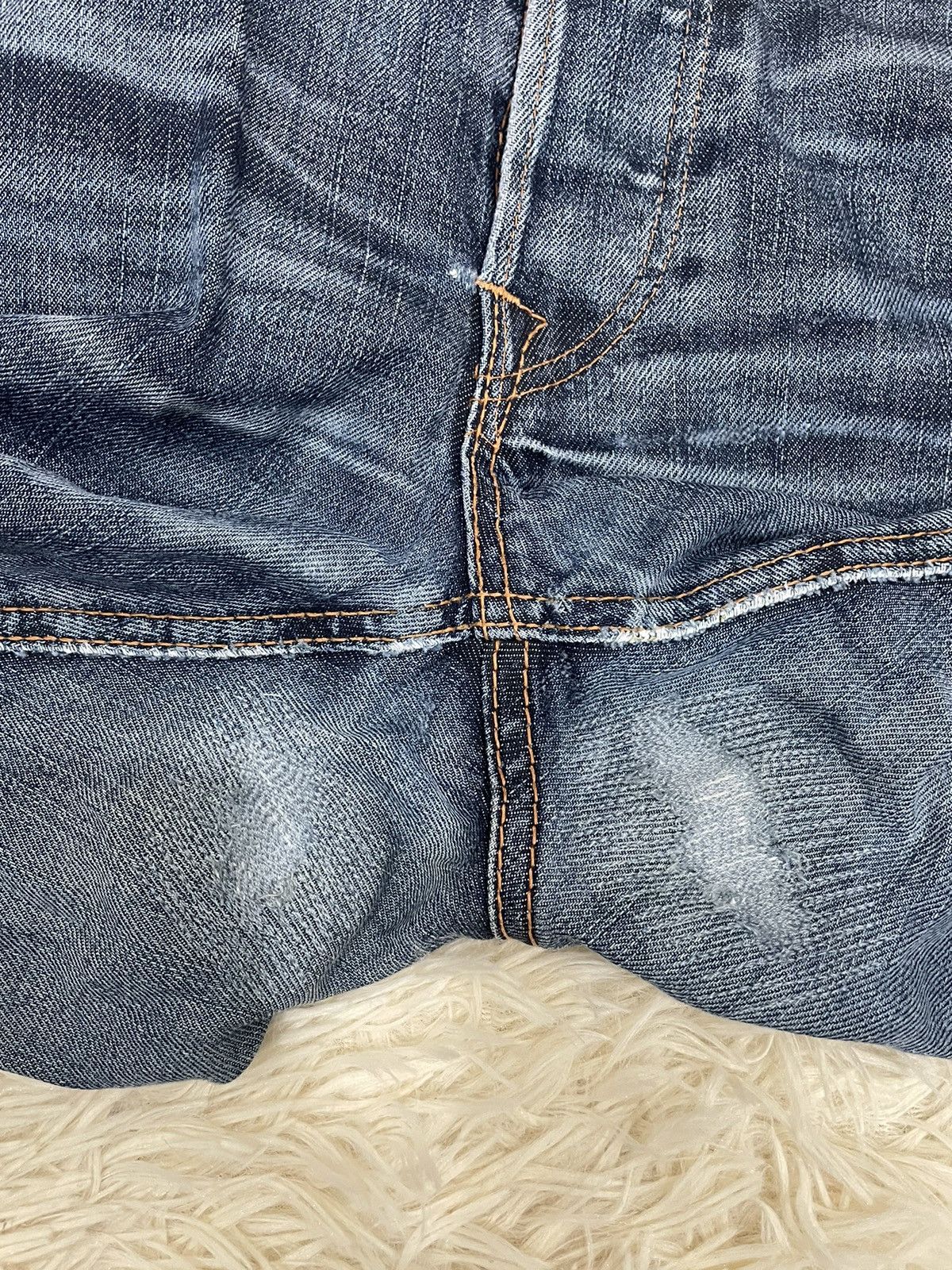 Edwin Distressed Edwin Buckle Back Selvedge Denim Jeans Size US 34 / EU 50 - 16 Thumbnail