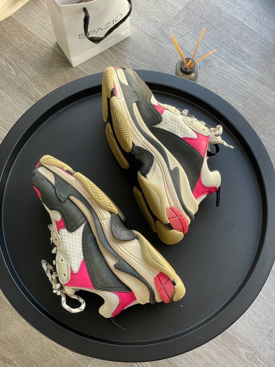 Balenciaga Balenciaga Triple S Black\White\Pink Cunky Sneakers Size US 7 / IT 37 - 9 Thumbnail