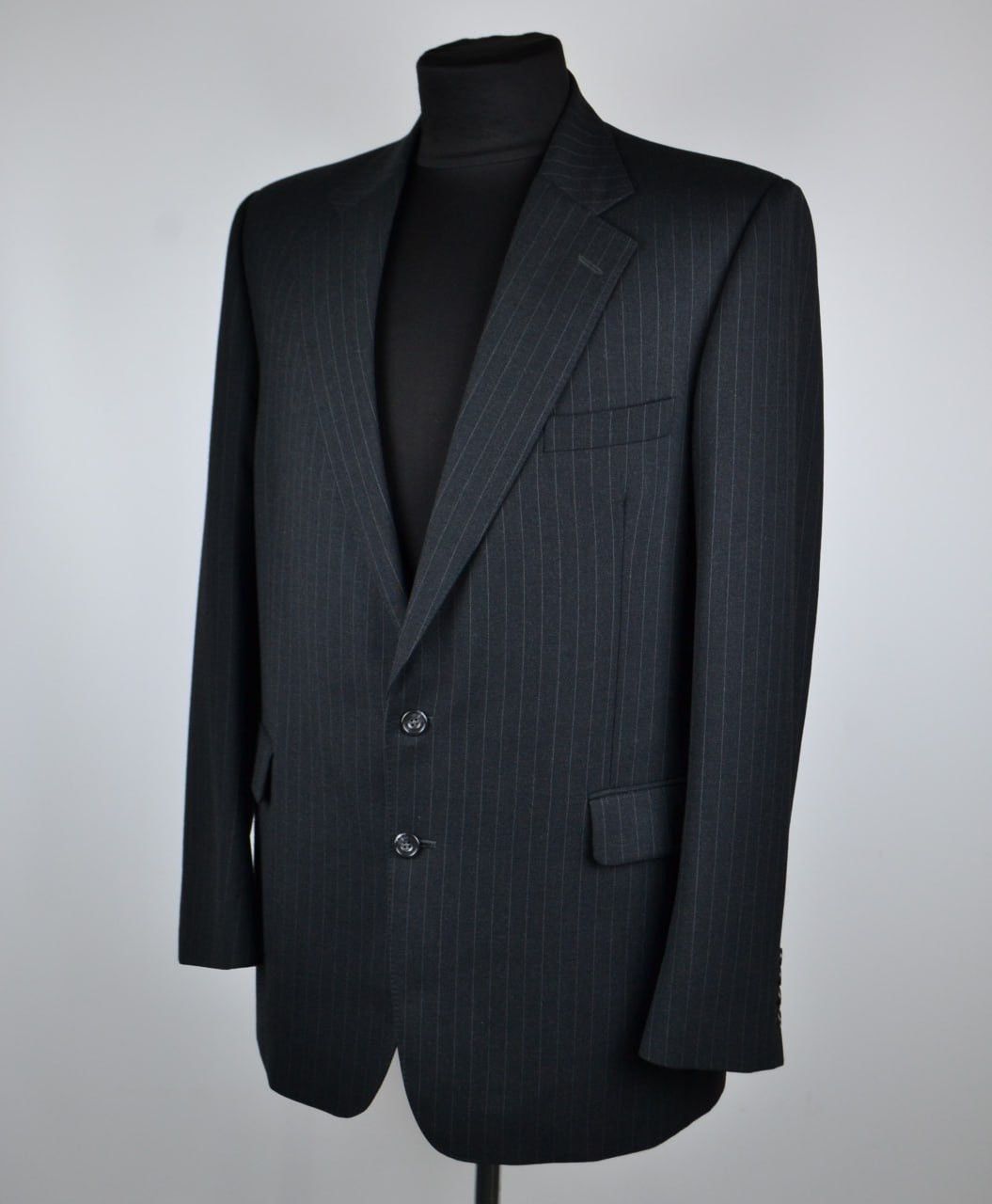 Aquascutum Aquascutum Blazer Two buttons Striped gray Men Size 44 / L Size 44R - 1 Thumbnail